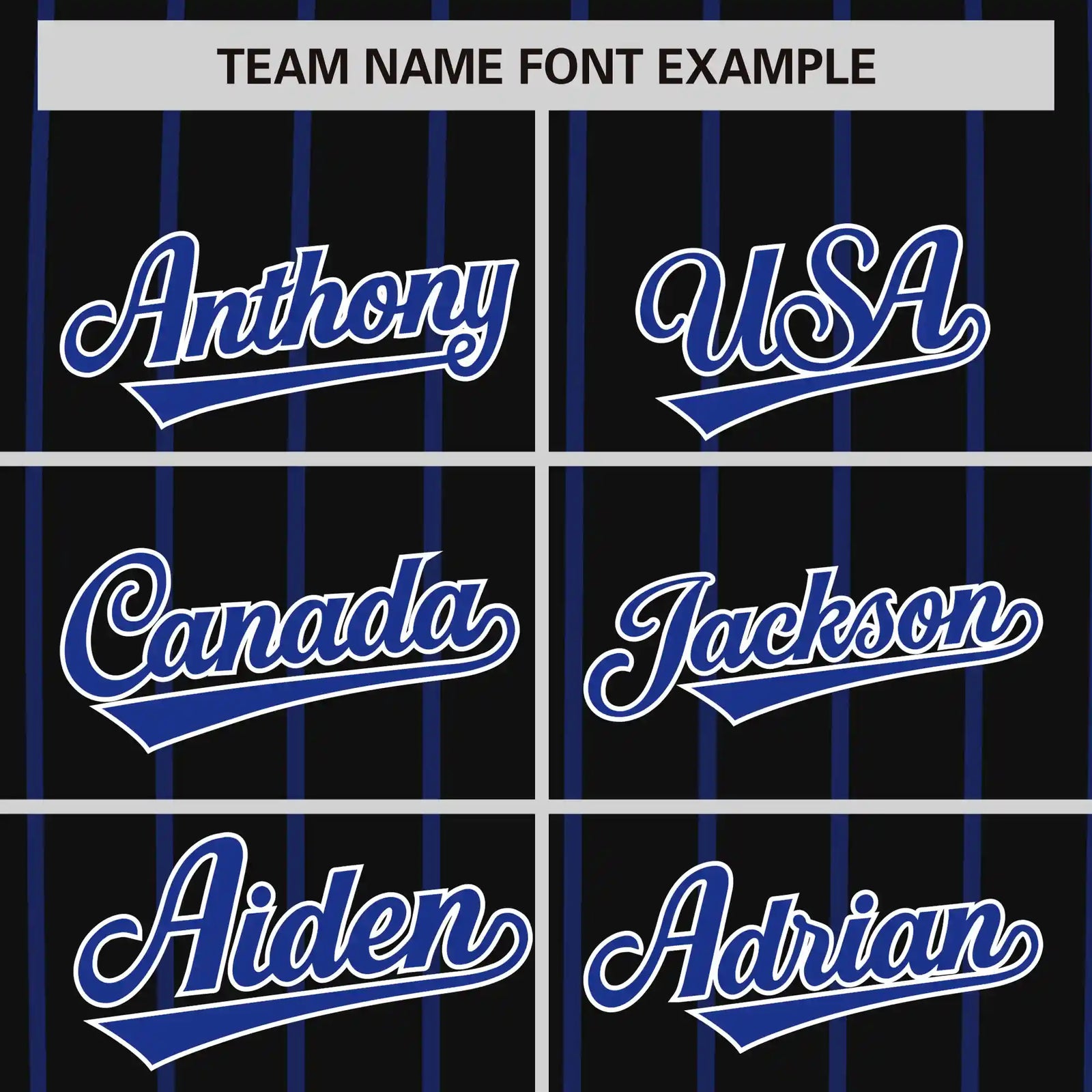 Custom Black Royal Blue-White Pinstripe Pattern Design Performance T-Shirt