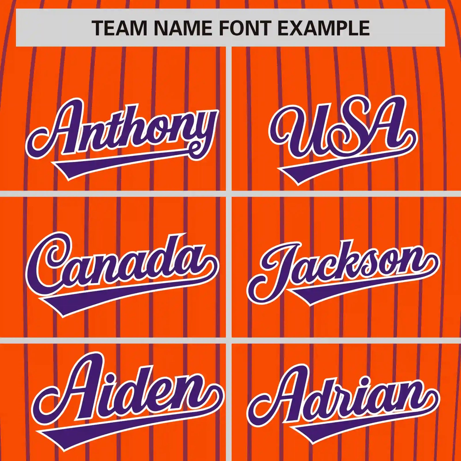 Custom Orange Purple-White Pinstripe Pattern Design Performance T-Shirt