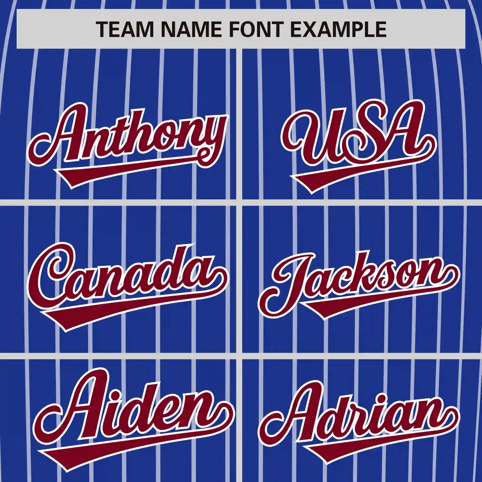 Custom Royal Blue White-Crimson Pinstripe Pattern Design Performance T-Shirt