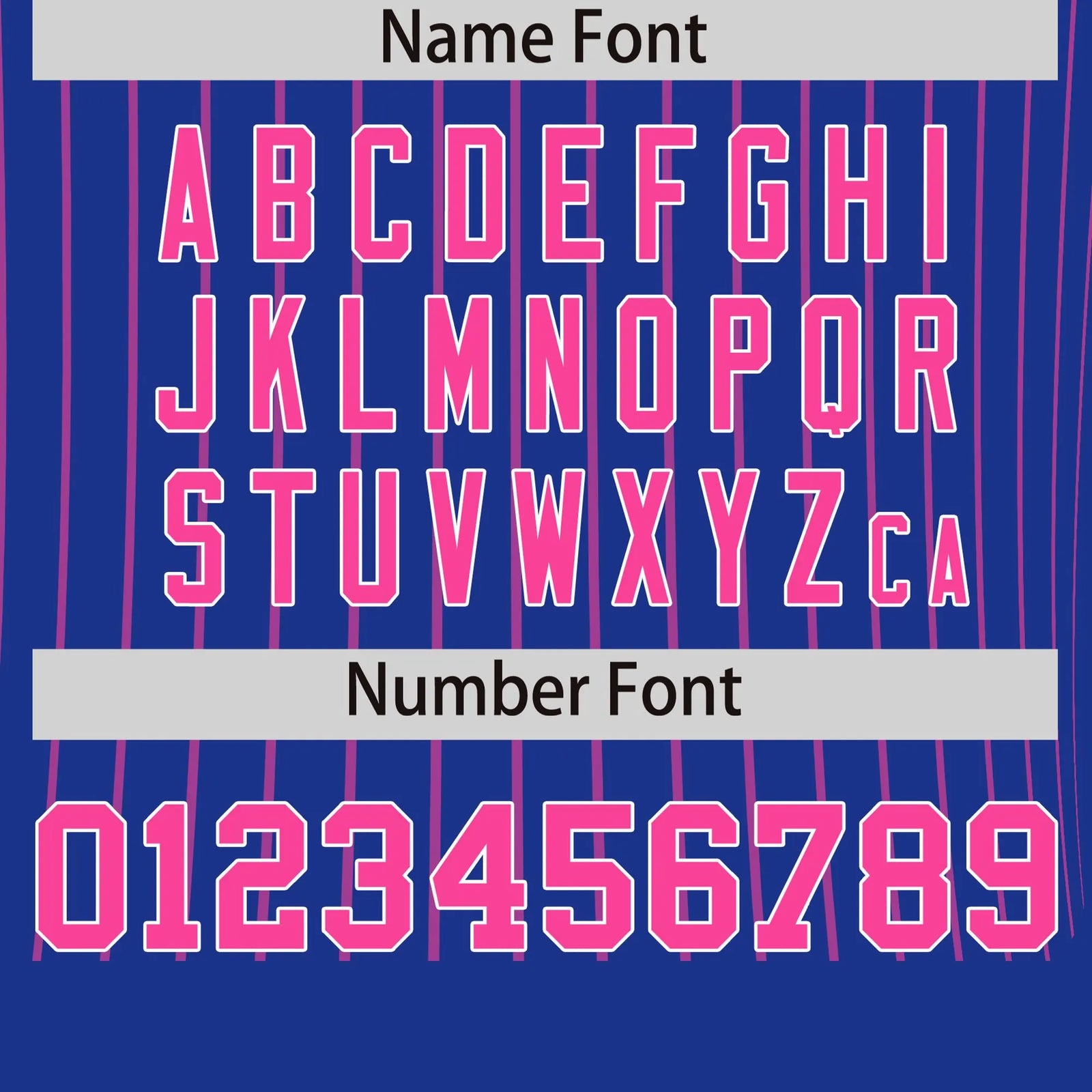 Custom Royal Blue Pink-Pink Pinstripe Pattern Design Performance T-Shirt