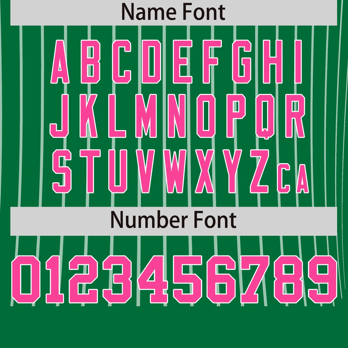 Custom Kelly Green White-Pink Pinstripe Pattern Design Performance T-Shirt