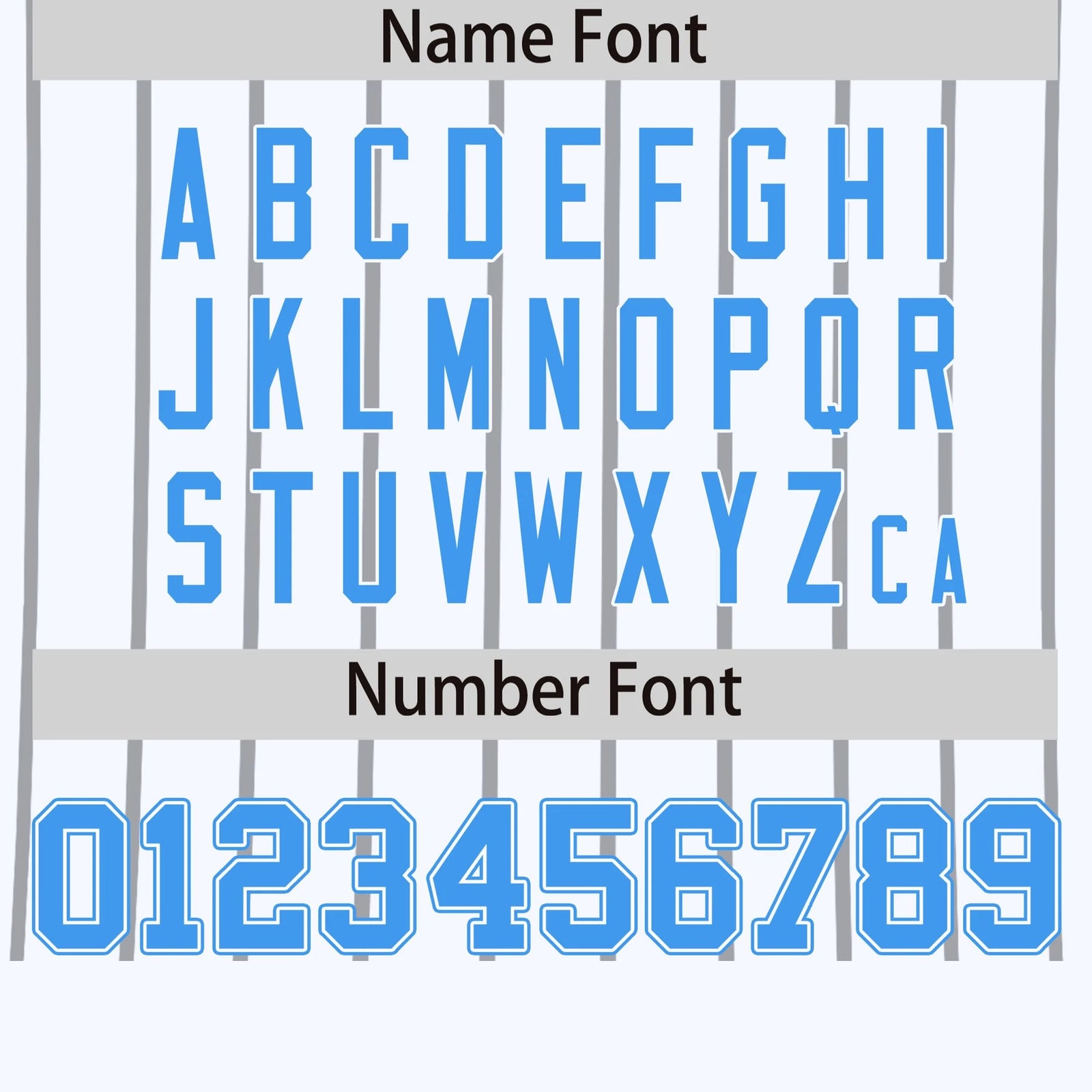 Custom White Gray-Powder Blue Pinstripe Pattern Design Performance T-Shirt