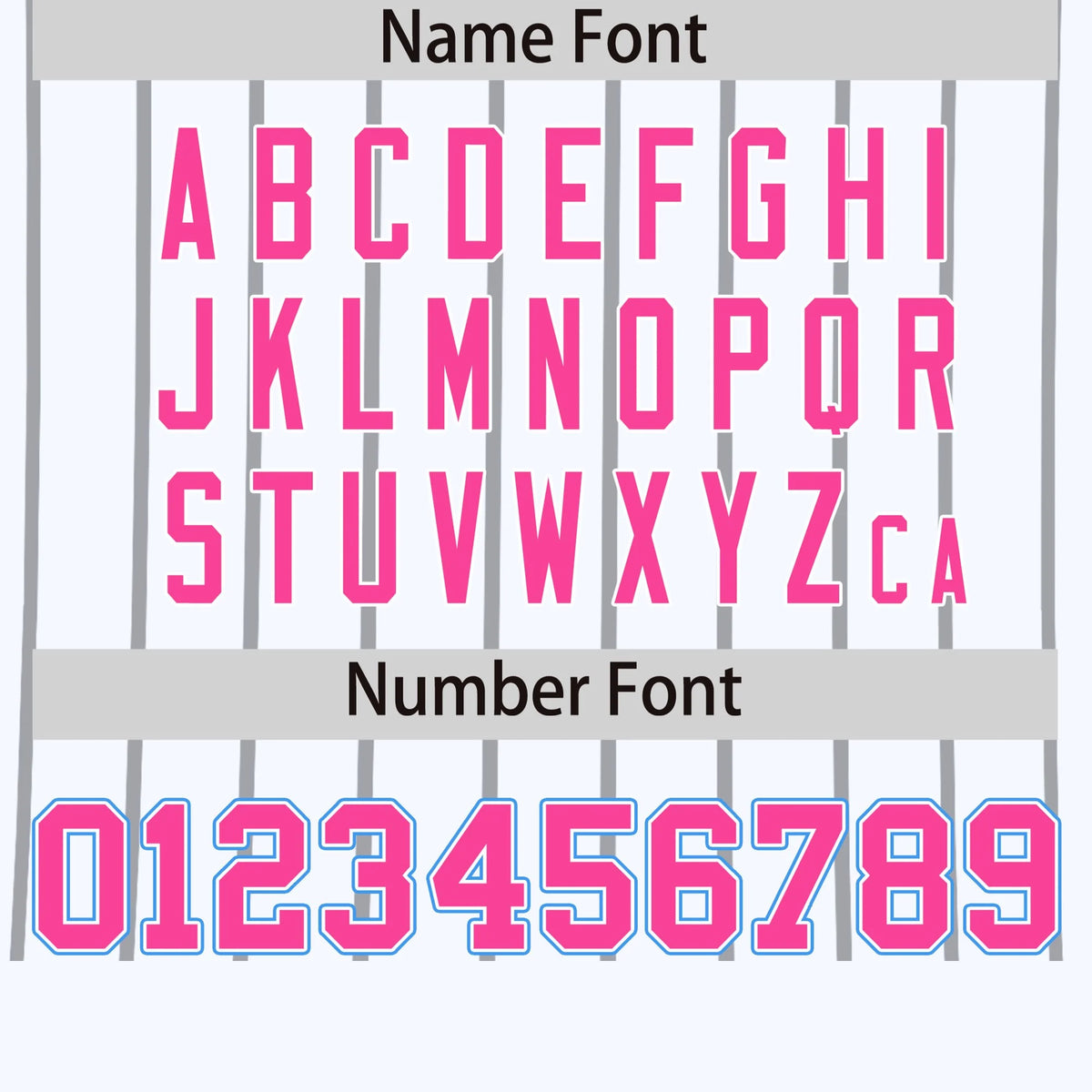 Custom White Gray-Powder Blue Pinstripe Pattern Design Performance T-Shirt