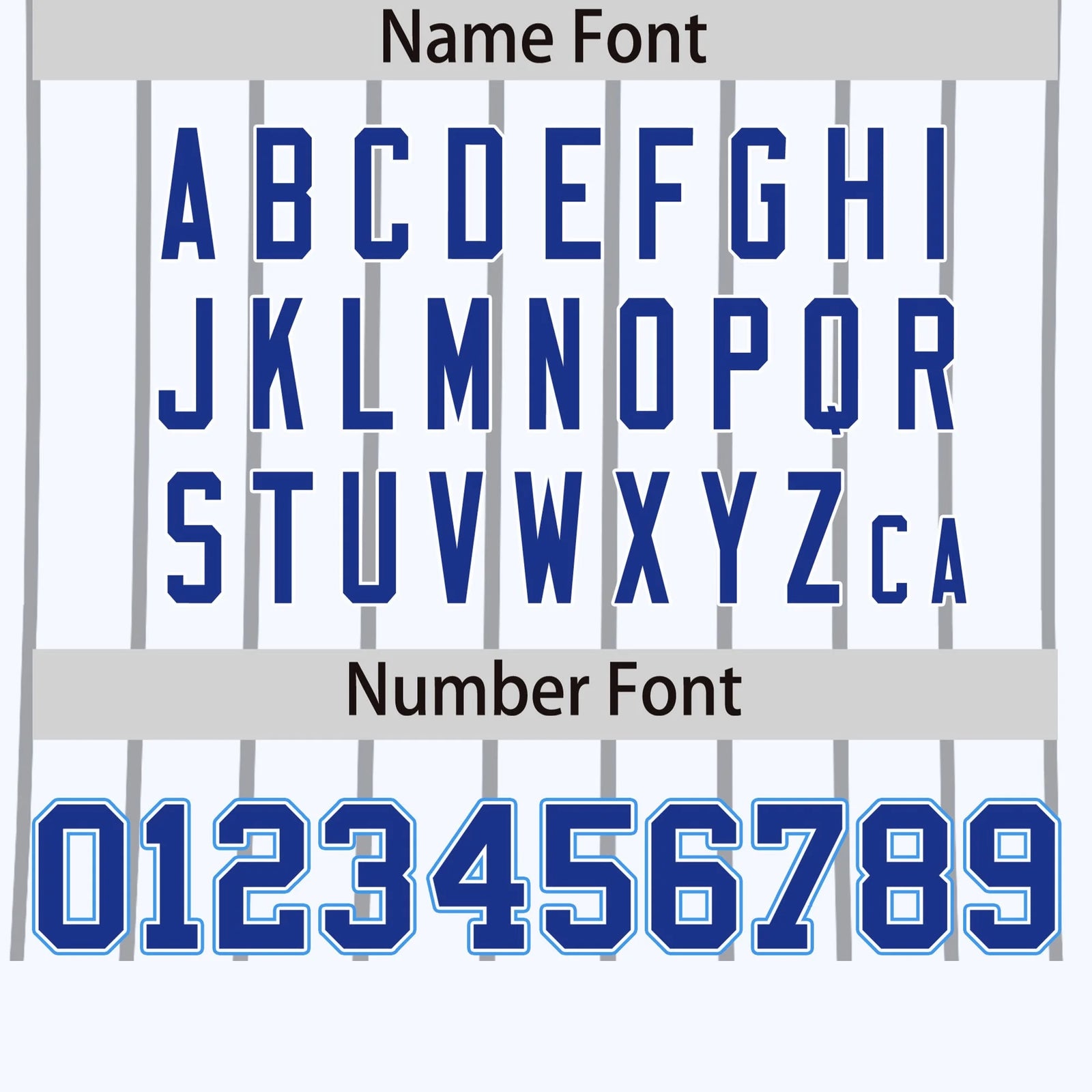 Custom White Gray-Powder Blue Pinstripe Pattern Design Performance T-Shirt