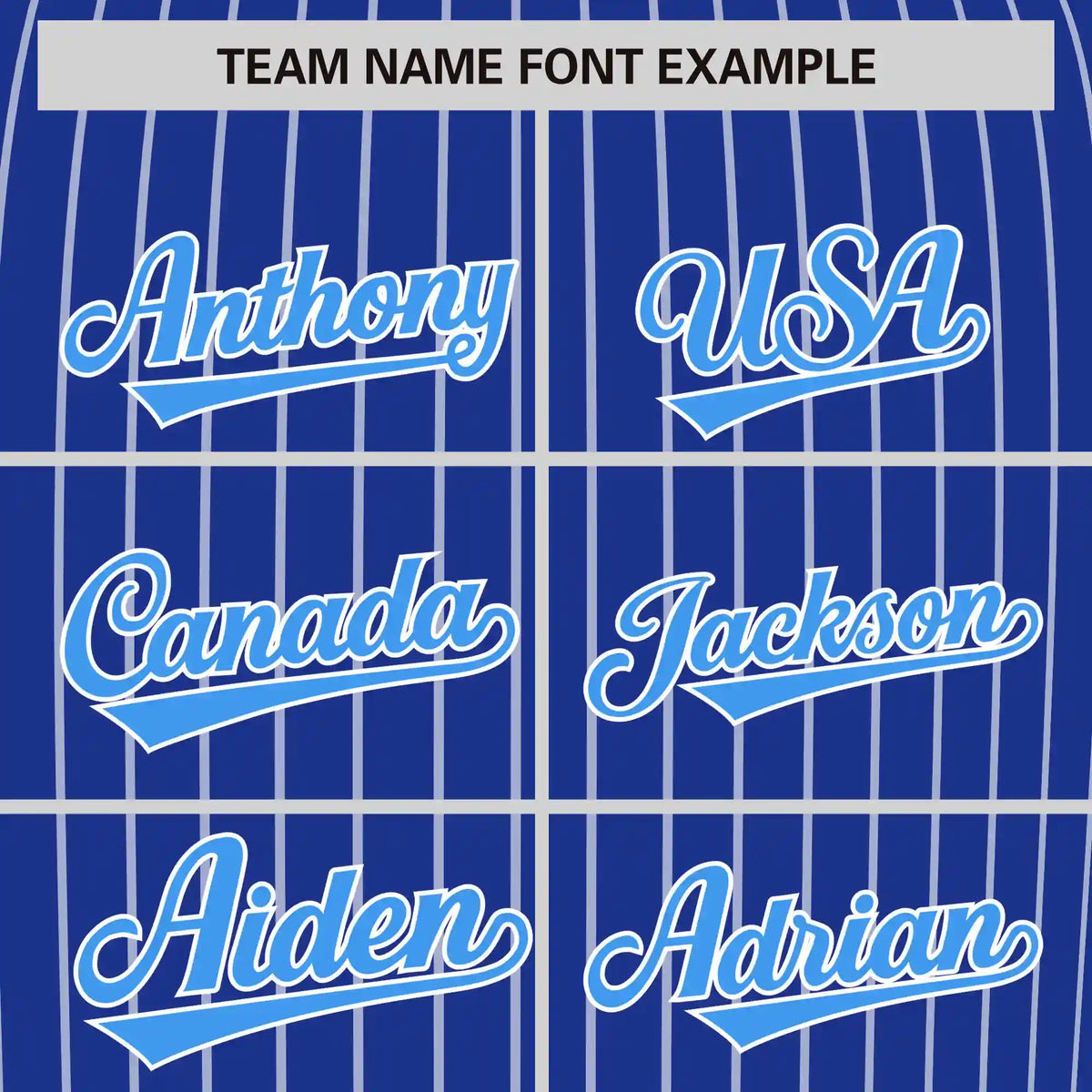 Custom Royal Blue White-Powder Blue Pinstripe Pattern Design Performance T-Shirt