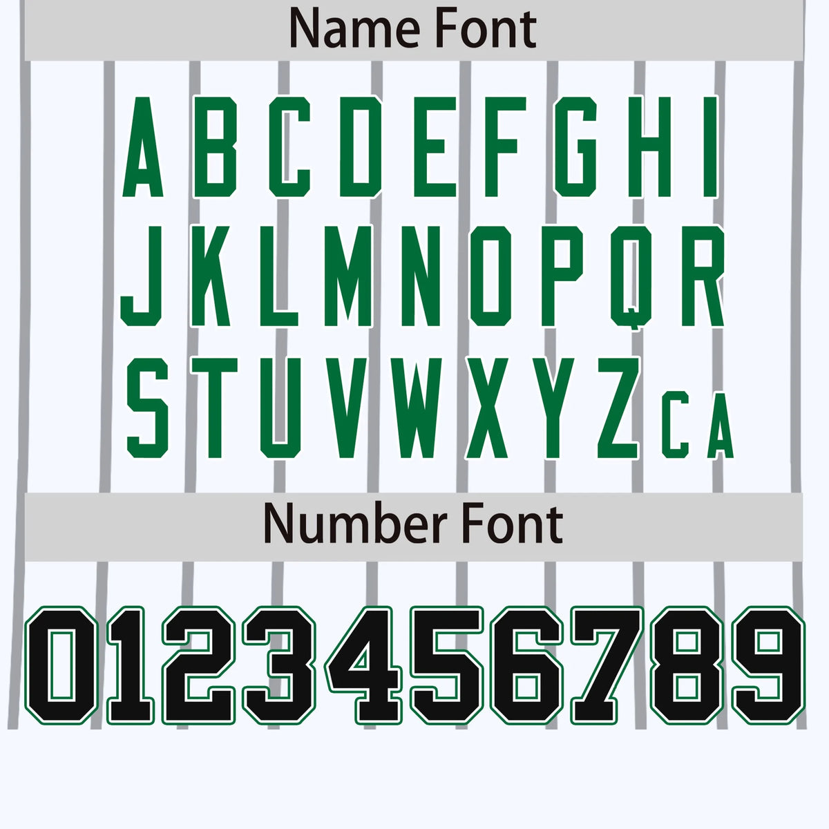 Custom White Gray-Kelly Green Pinstripe Pattern Design Performance T-Shirt