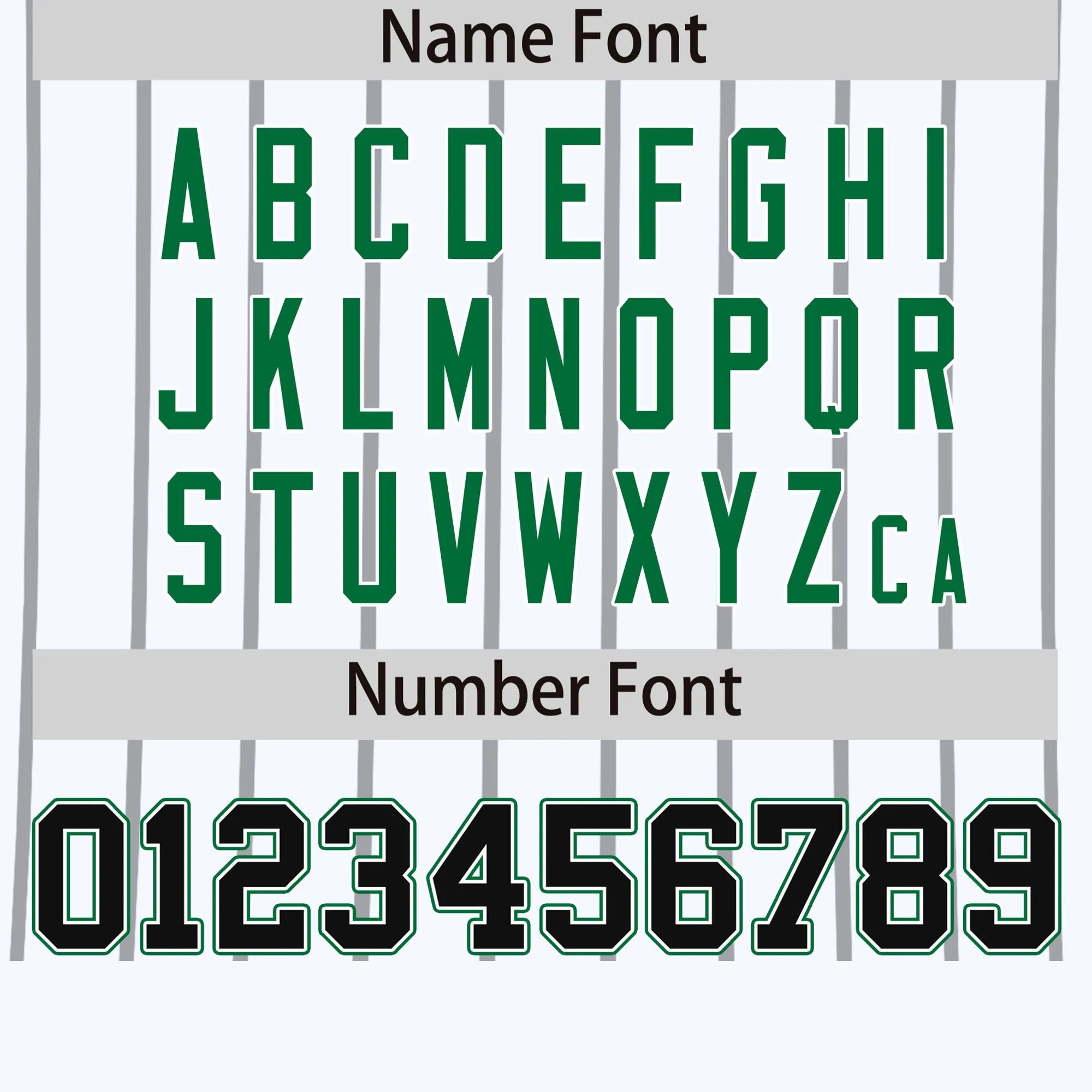 Custom White Gray-Kelly Green Pinstripe Pattern Design Performance T-Shirt