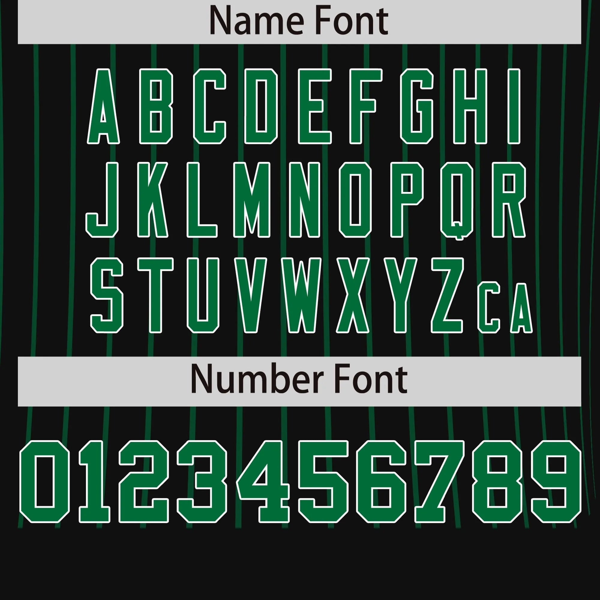 Custom Black Kelly Green-Kelly Green Pinstripe Pattern Design Performance T-Shirt