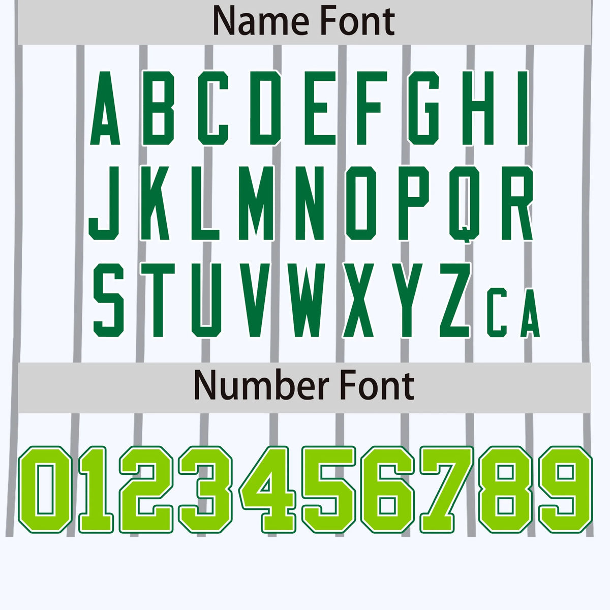 Custom White Gray-Kelly Green Pinstripe Pattern Design Performance T-Shirt