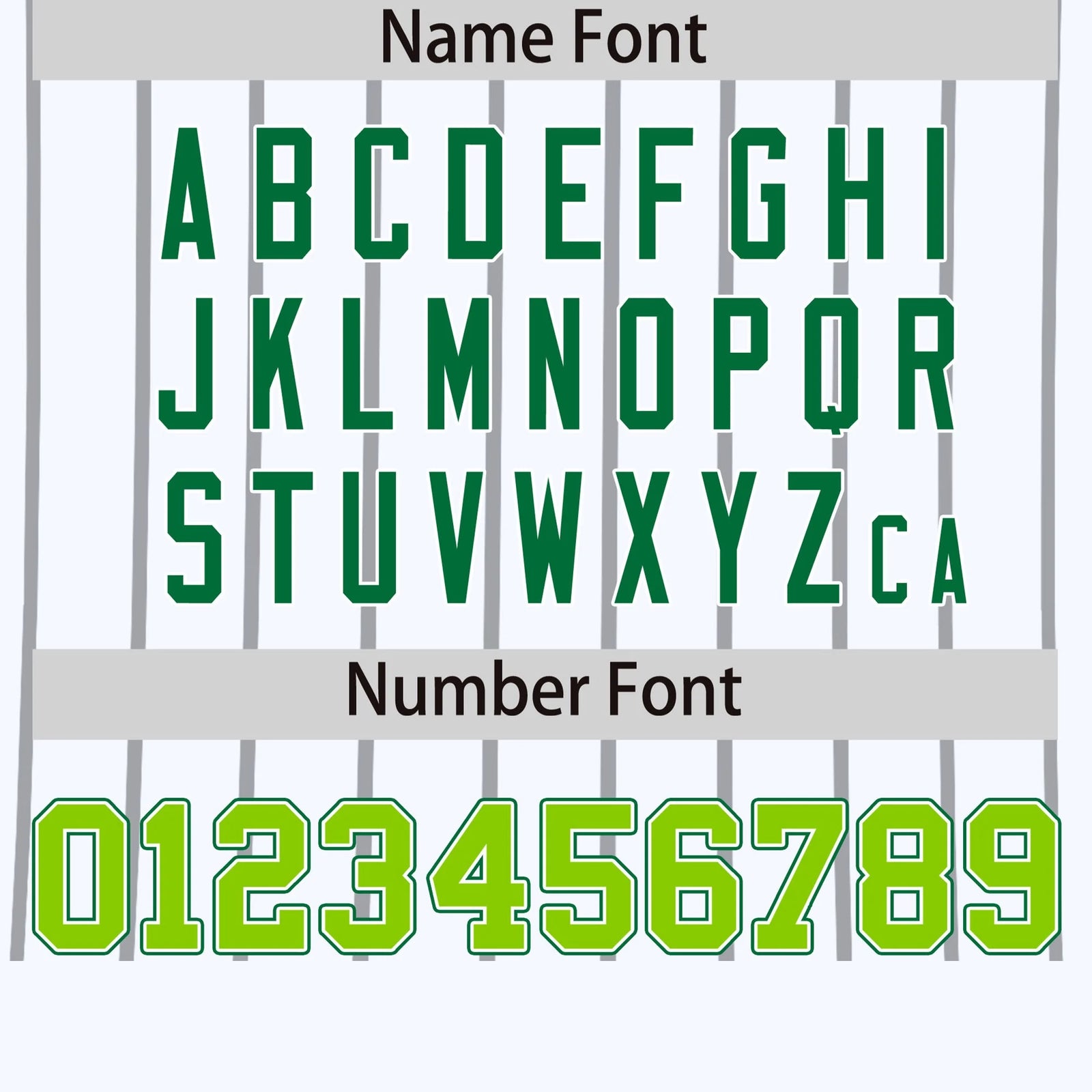 Custom White Gray-Kelly Green Pinstripe Pattern Design Performance T-Shirt