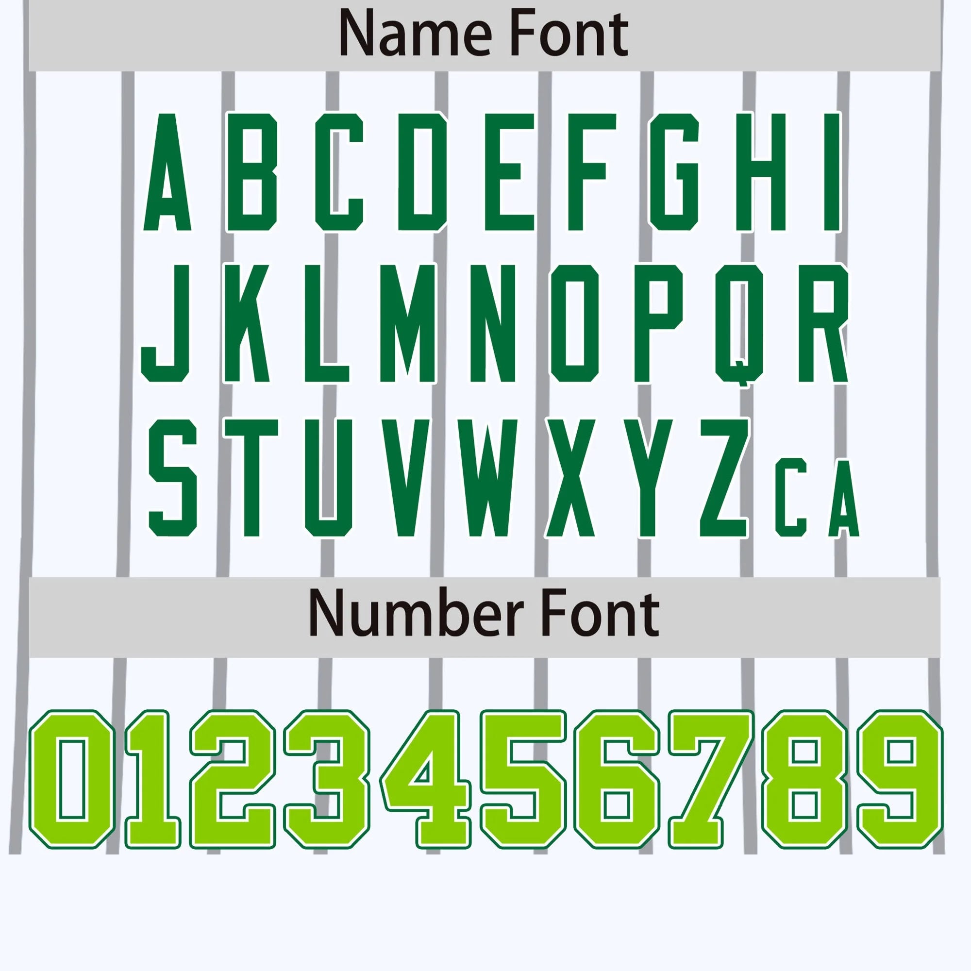 Custom White Gray-Kelly Green Pinstripe Pattern Design Performance T-Shirt