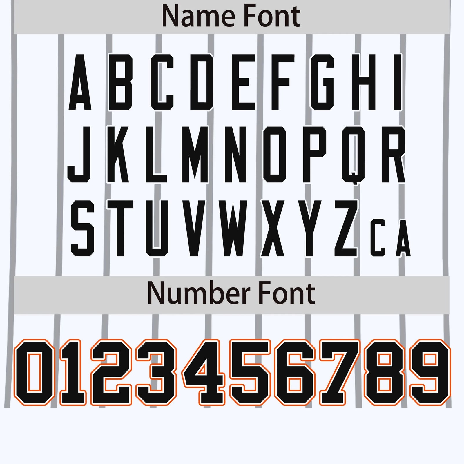 Custom White Gray-Orange Pinstripe Pattern Design Performance T-Shirt