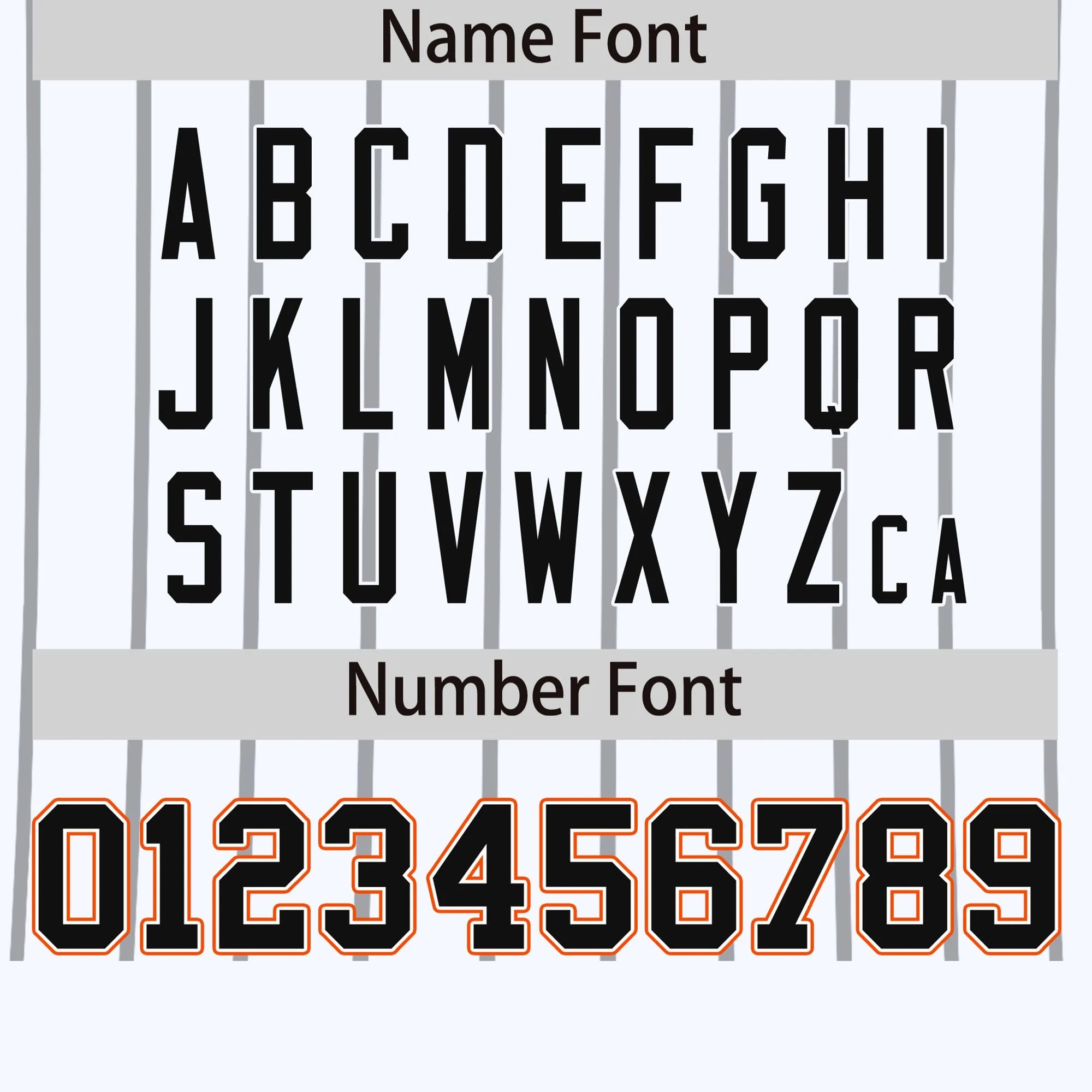 Custom White Gray-Orange Pinstripe Pattern Design Performance T-Shirt