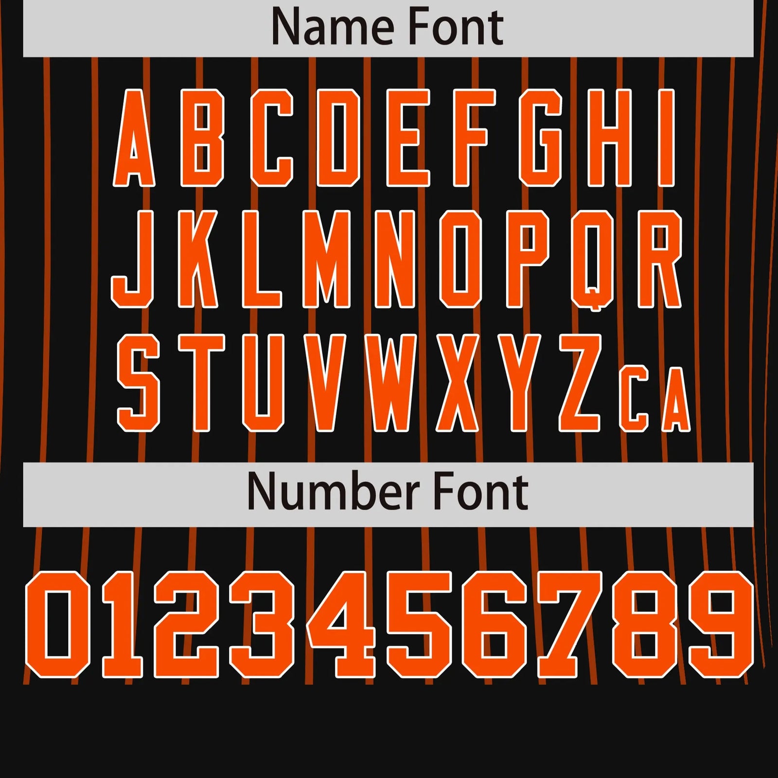 Custom Black Orange-Orange Pinstripe Pattern Design Performance T-Shirt