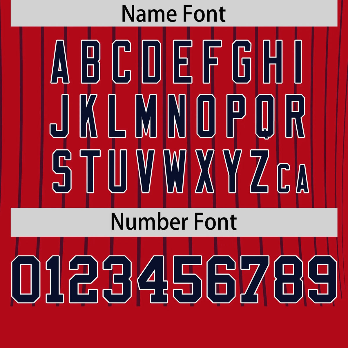 Custom Red Navy-Navy Pinstripe Pattern Design Performance T-Shirt