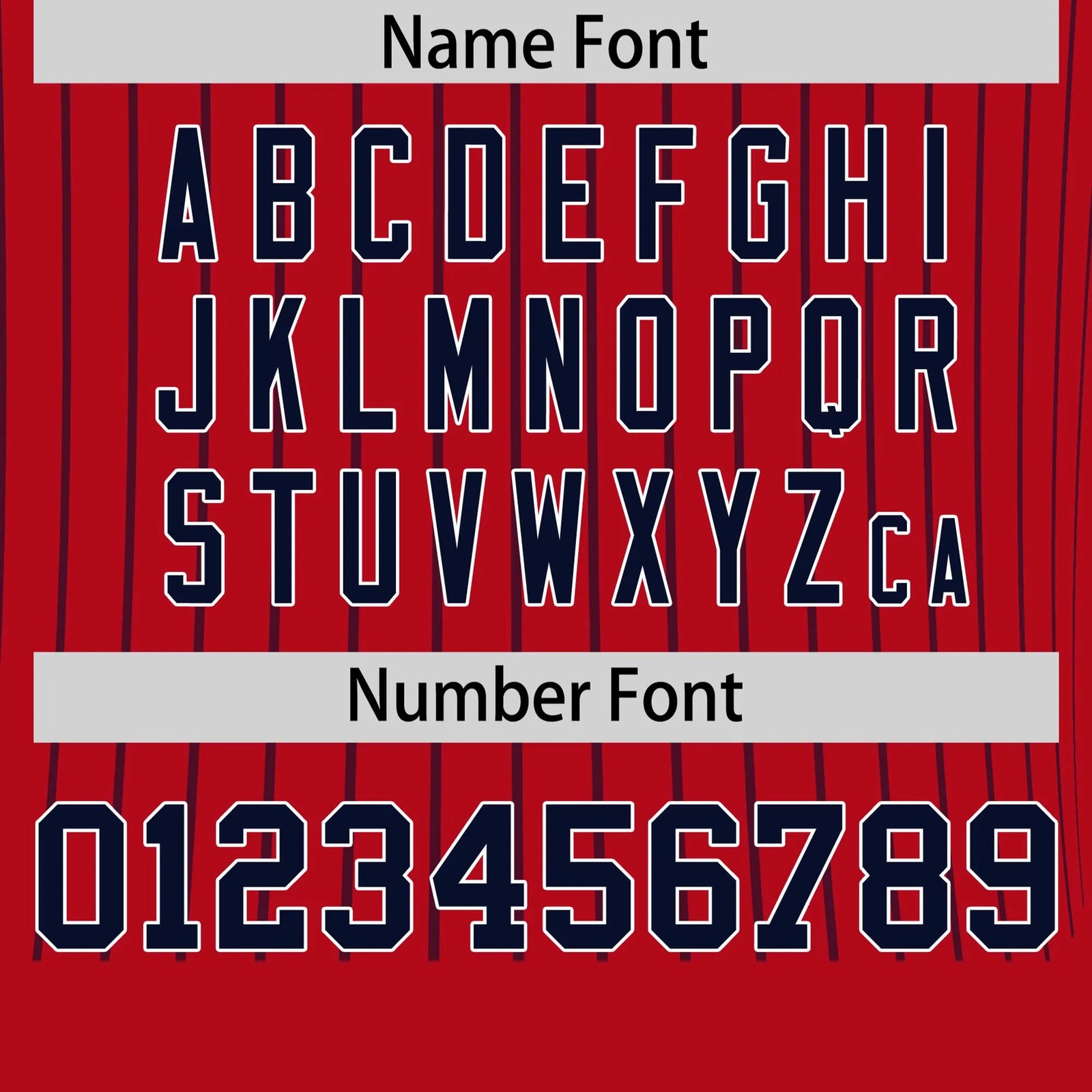 Custom Red Navy-Navy Pinstripe Pattern Design Performance T-Shirt