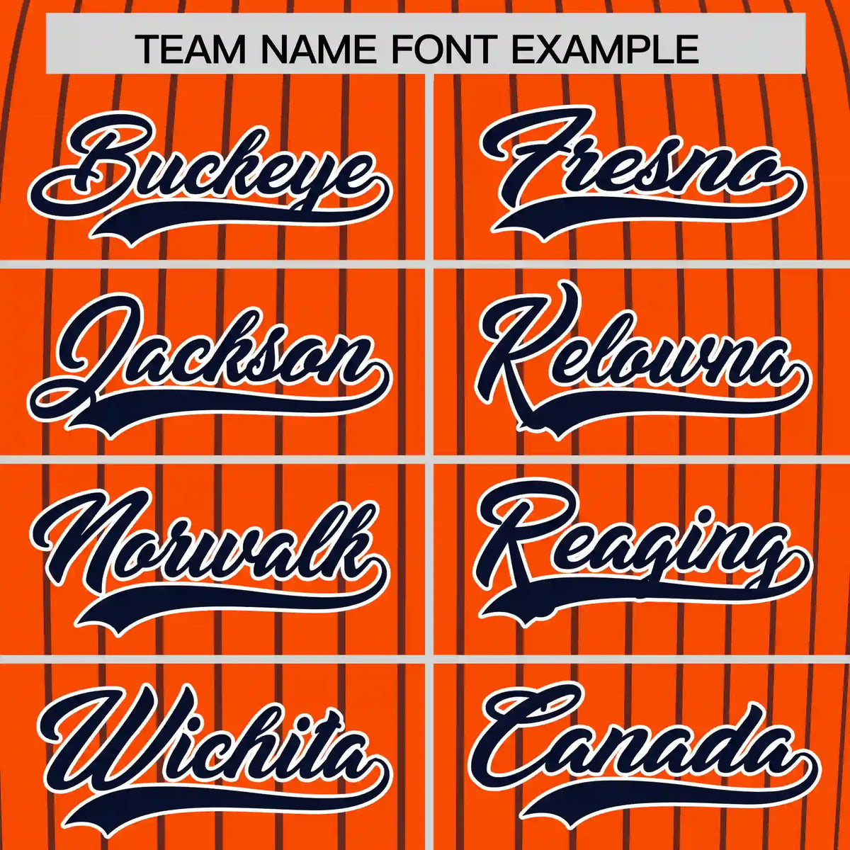 Custom Orange Navy-Navy Pinstripe Pattern Design Performance T-Shirt