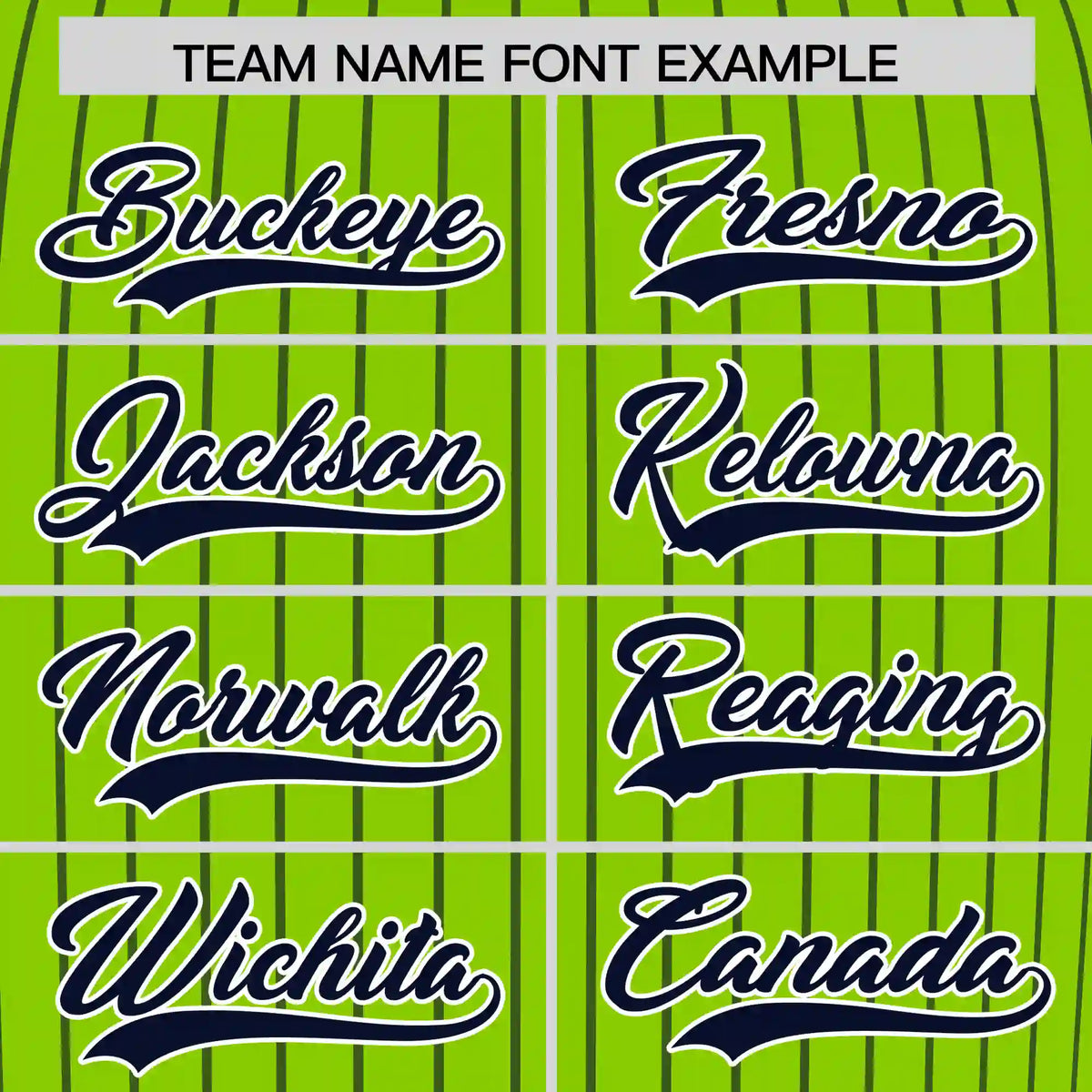 Custom Neon Green Navy Pinstripe Pattern Design Performance T-Shirt