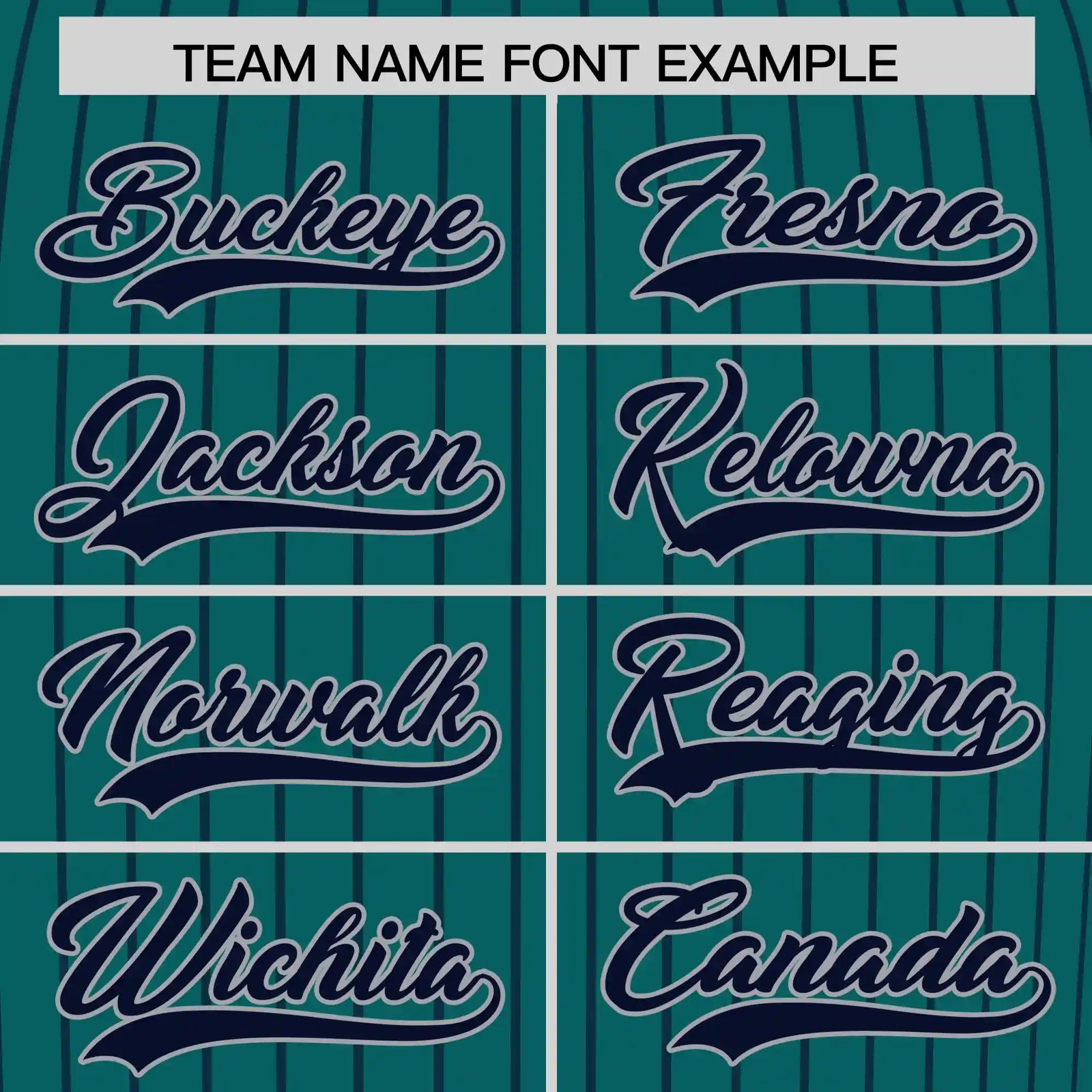 Custom Aqua Navy Pinstripe Pattern Design Performance T-Shirt