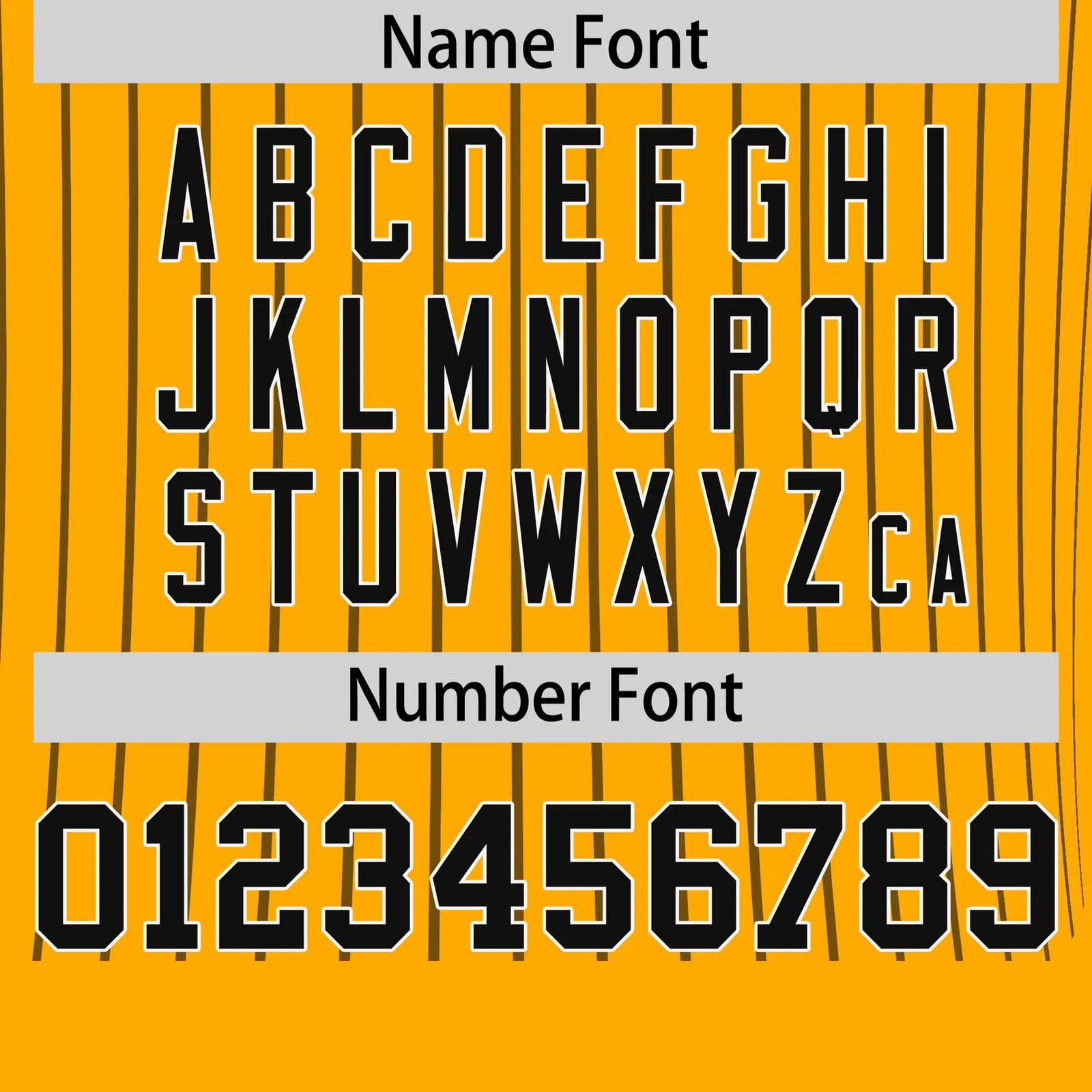 Custom Yellow Black-White Pinstripe Pattern Design Performance T-Shirt