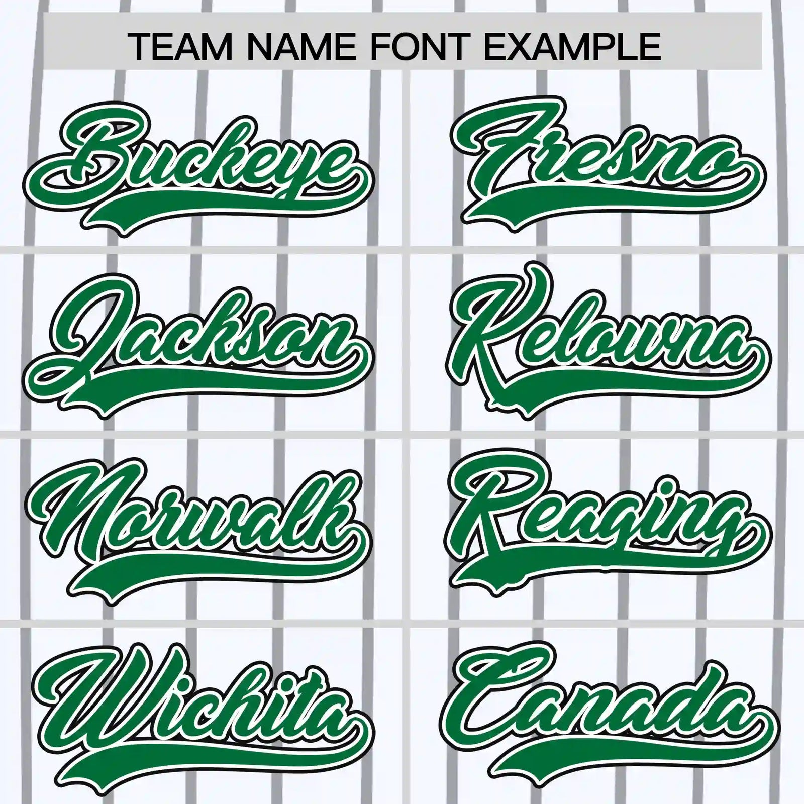 Custom White Black-Kelly Green Pinstripe Pattern Design Performance T-Shirt