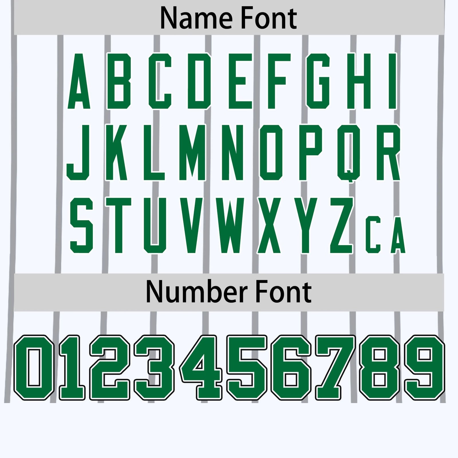 Custom White Black-Kelly Green Pinstripe Pattern Design Performance T-Shirt