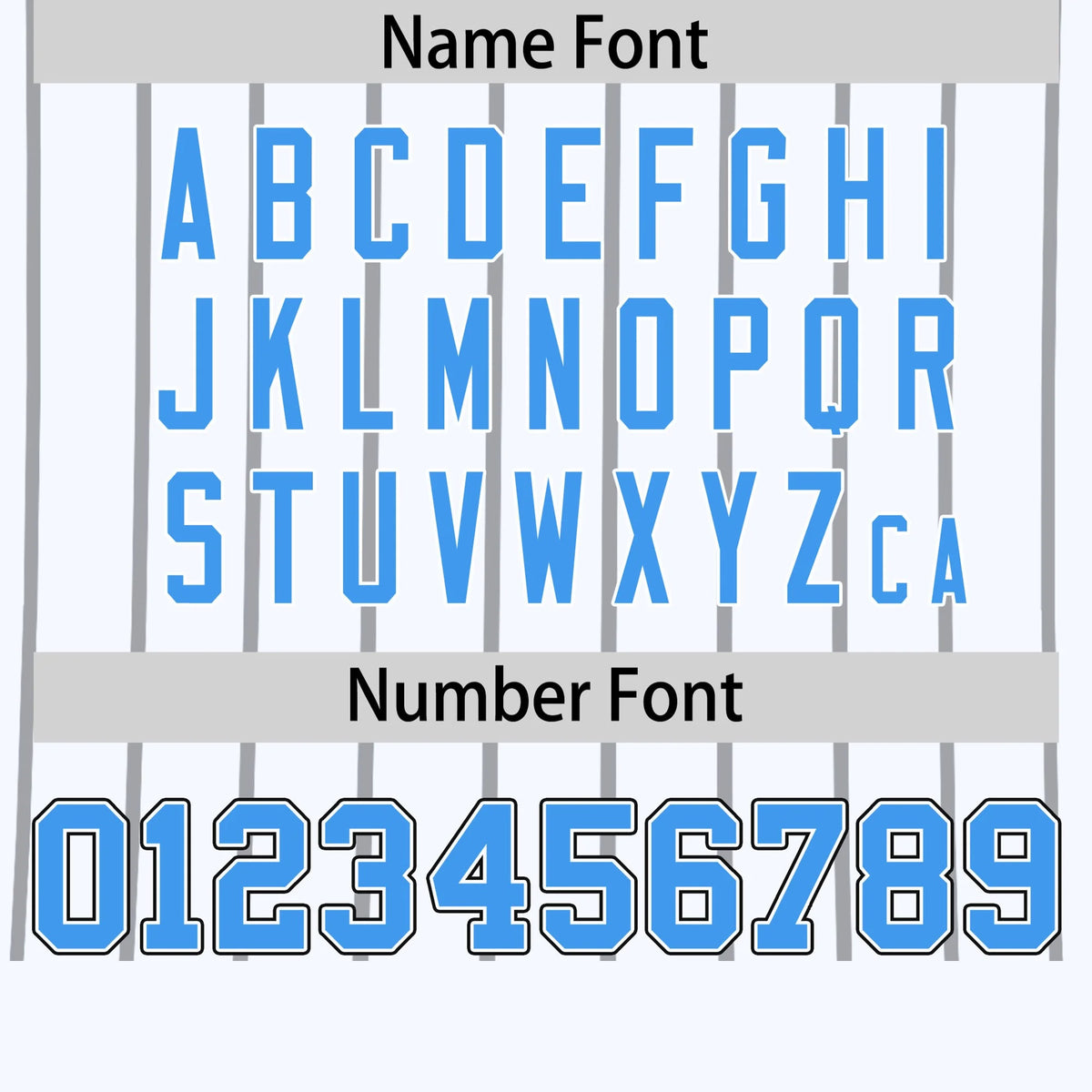 Custom White Black-Powder Blue Pinstripe Pattern Design Performance T-Shirt