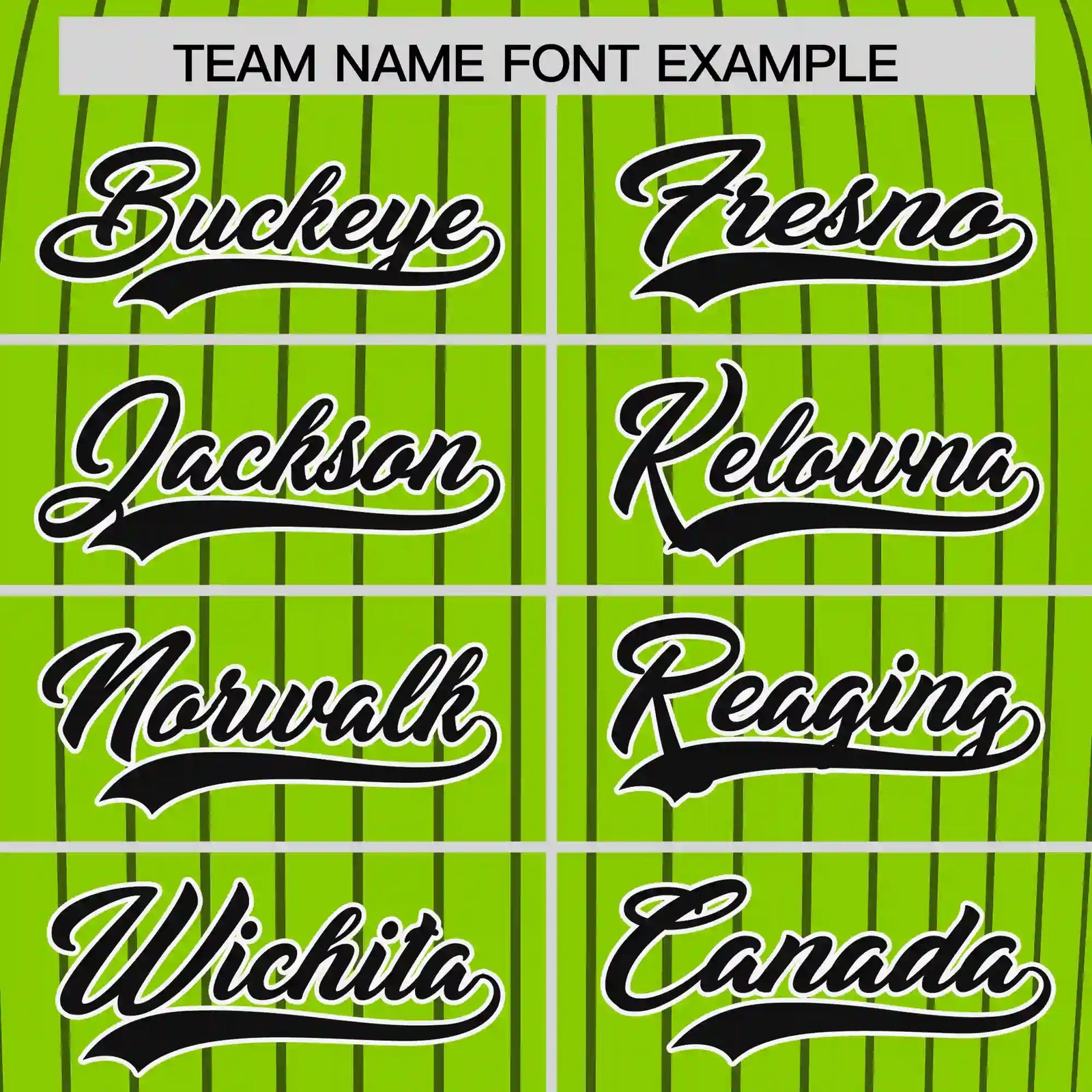 Custom Neon Green Black-White Pinstripe Pattern Design Performance T-Shirt