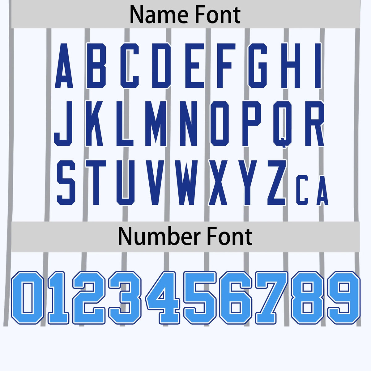 Custom White Black-Powder Blue Pinstripe Pattern Design Performance T-Shirt