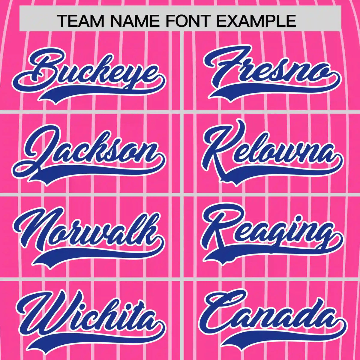 Custom Pink White-Royal Blue Pinstripe Pattern Design Performance T-Shirt