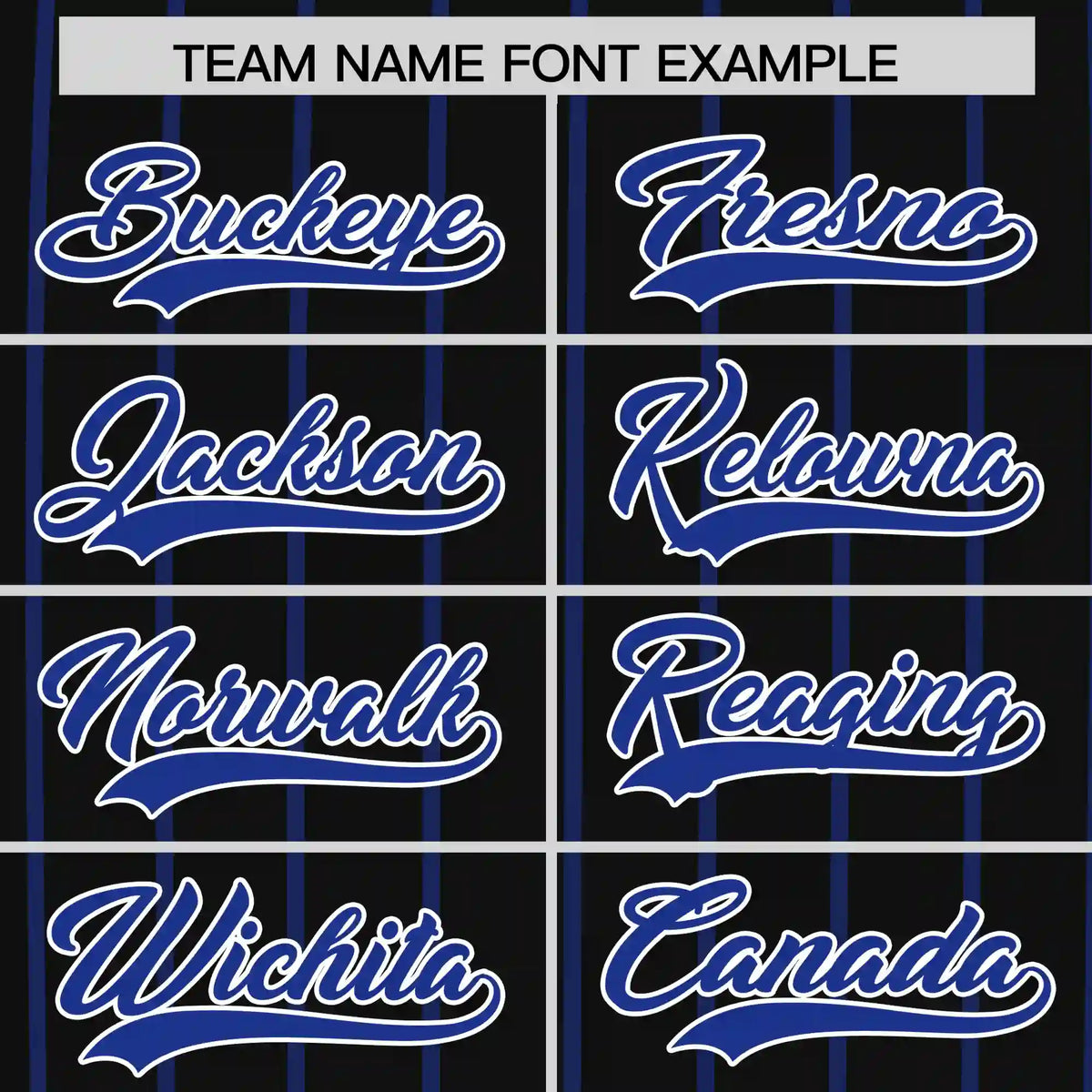 Custom Black Royal Blue-White Pinstripe Pattern Design Performance T-Shirt