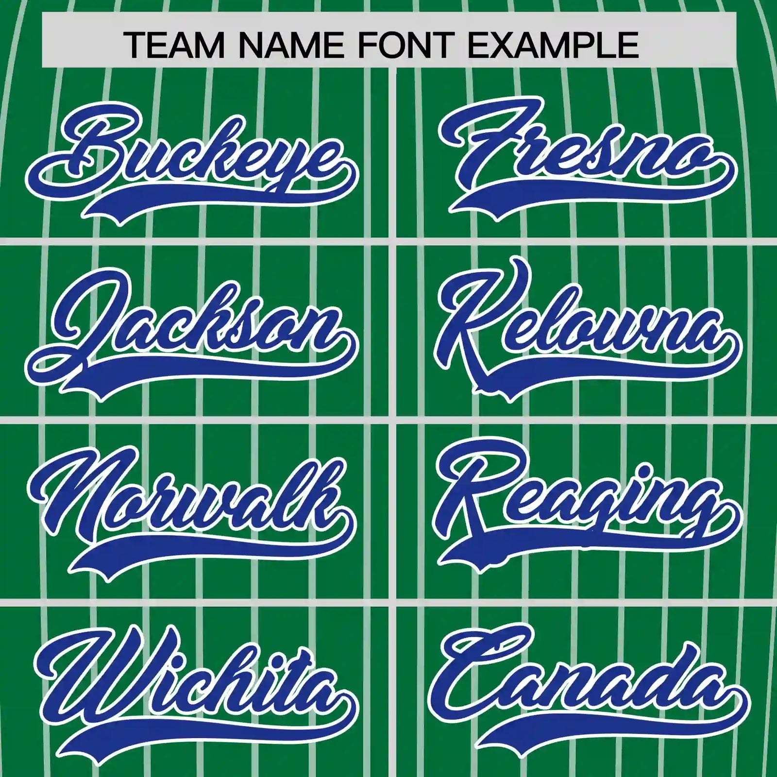 Custom Kelly Green White-Royal Blue Pinstripe Pattern Design Performance T-Shirt