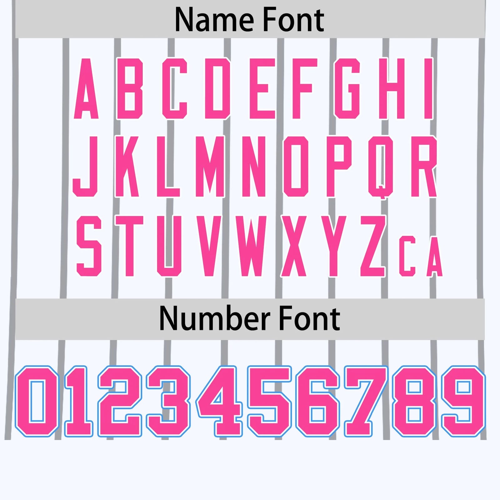 Custom White Gray-Powder Blue Pinstripe Pattern Design Performance T-Shirt