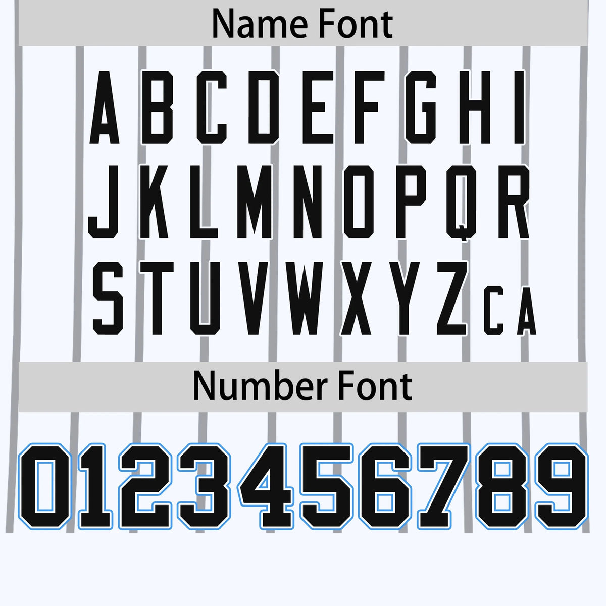 Custom White Gray-Powder Blue Pinstripe Pattern Design Performance T-Shirt