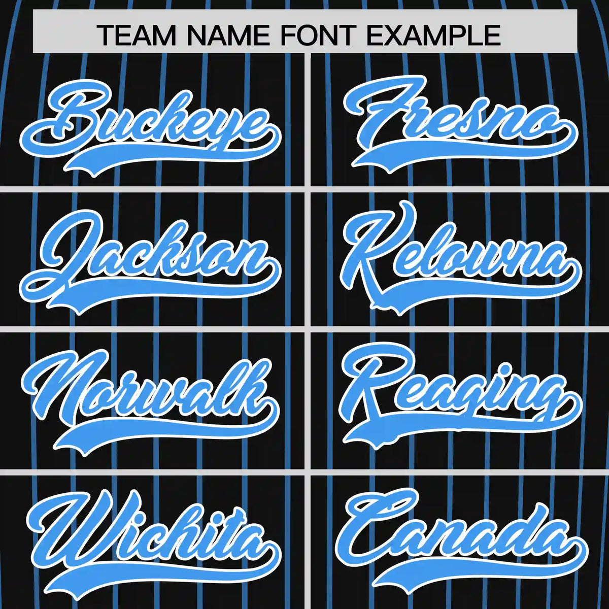 Custom Black Powder Blue-Powder Blue Pinstripe Pattern Design Performance T-Shirt