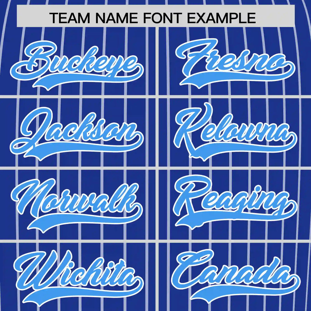 Custom Royal Blue White-Powder Blue Pinstripe Pattern Design Performance T-Shirt