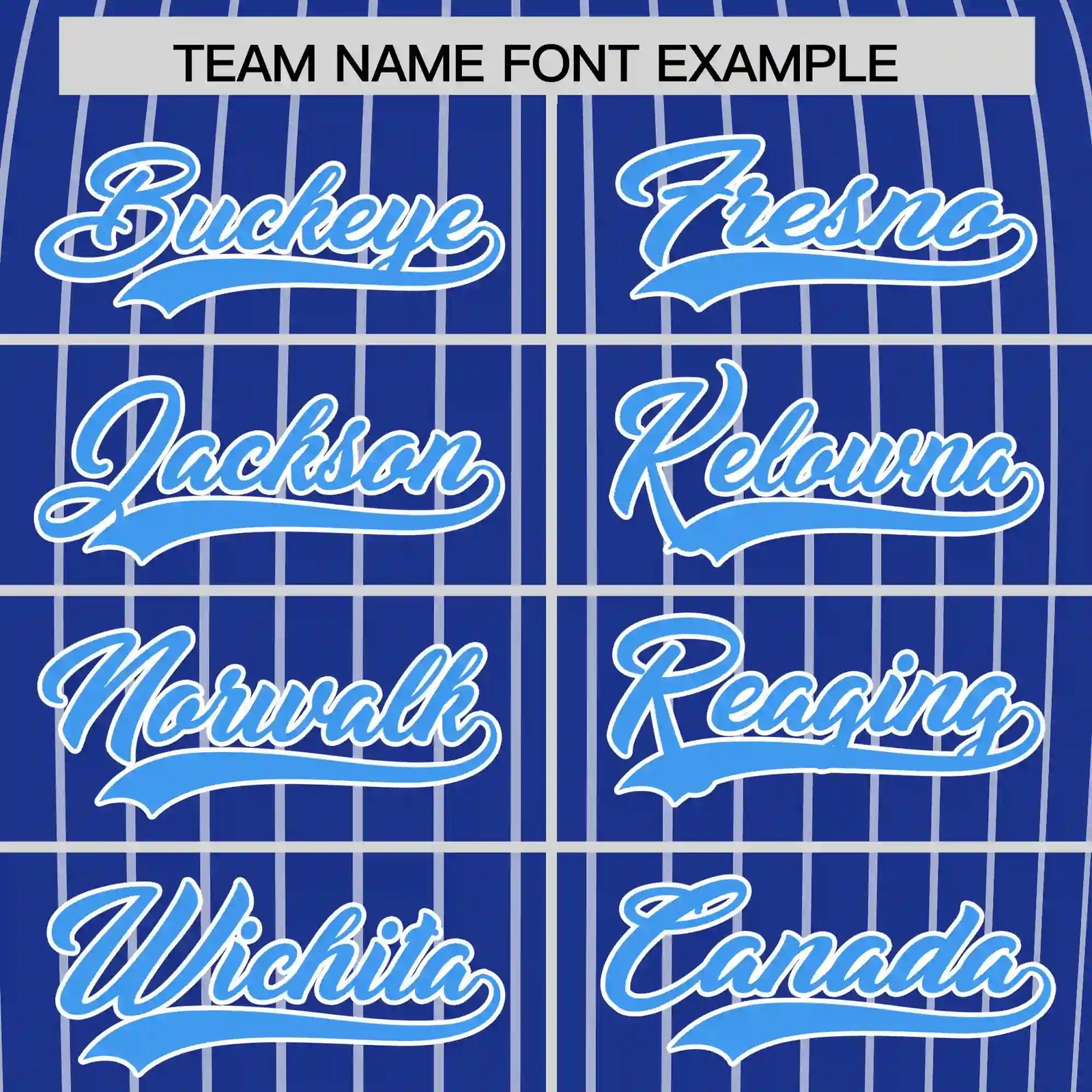 Custom Royal Blue White-Powder Blue Pinstripe Pattern Design Performance T-Shirt