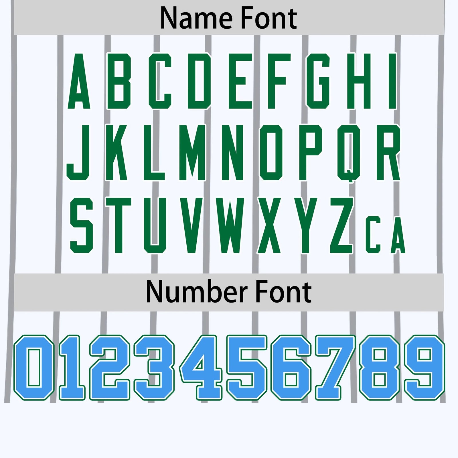 Custom White Gray-Kelly Green Pinstripe Pattern Design Performance T-Shirt