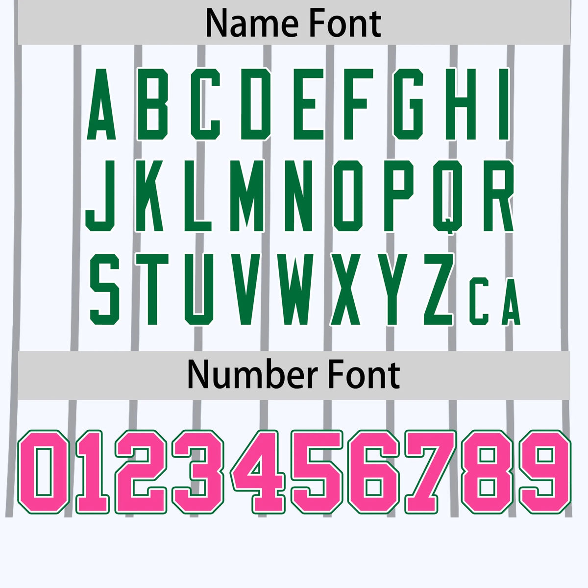 Custom White Gray-Kelly Green Pinstripe Pattern Design Performance T-Shirt