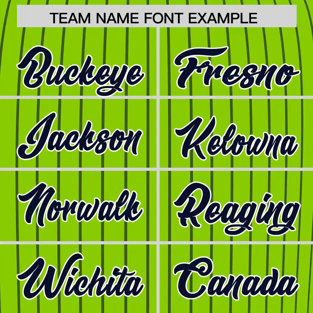 Custom Neon Green Navy Pinstripe Pattern Design Performance T-Shirt