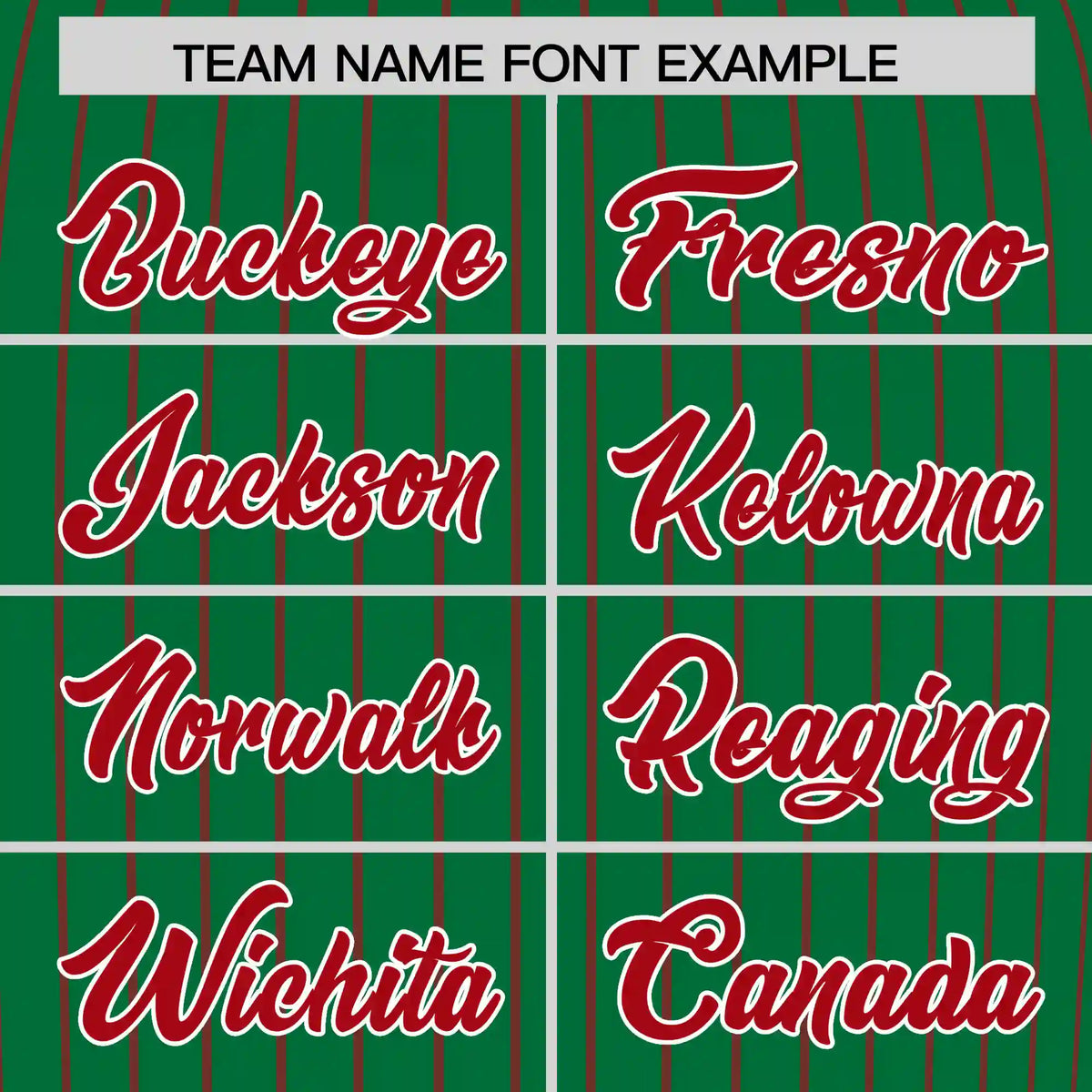 Custom Kelly Green Red-Red Pinstripe Pattern Design Performance T-Shirt