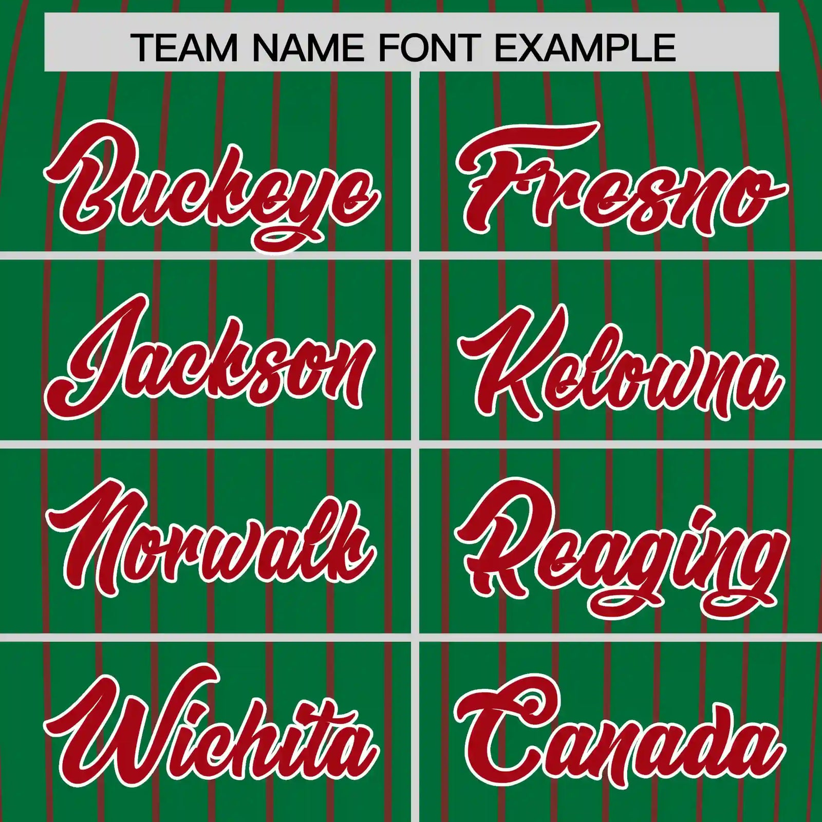 Custom Kelly Green Red-Red Pinstripe Pattern Design Performance T-Shirt