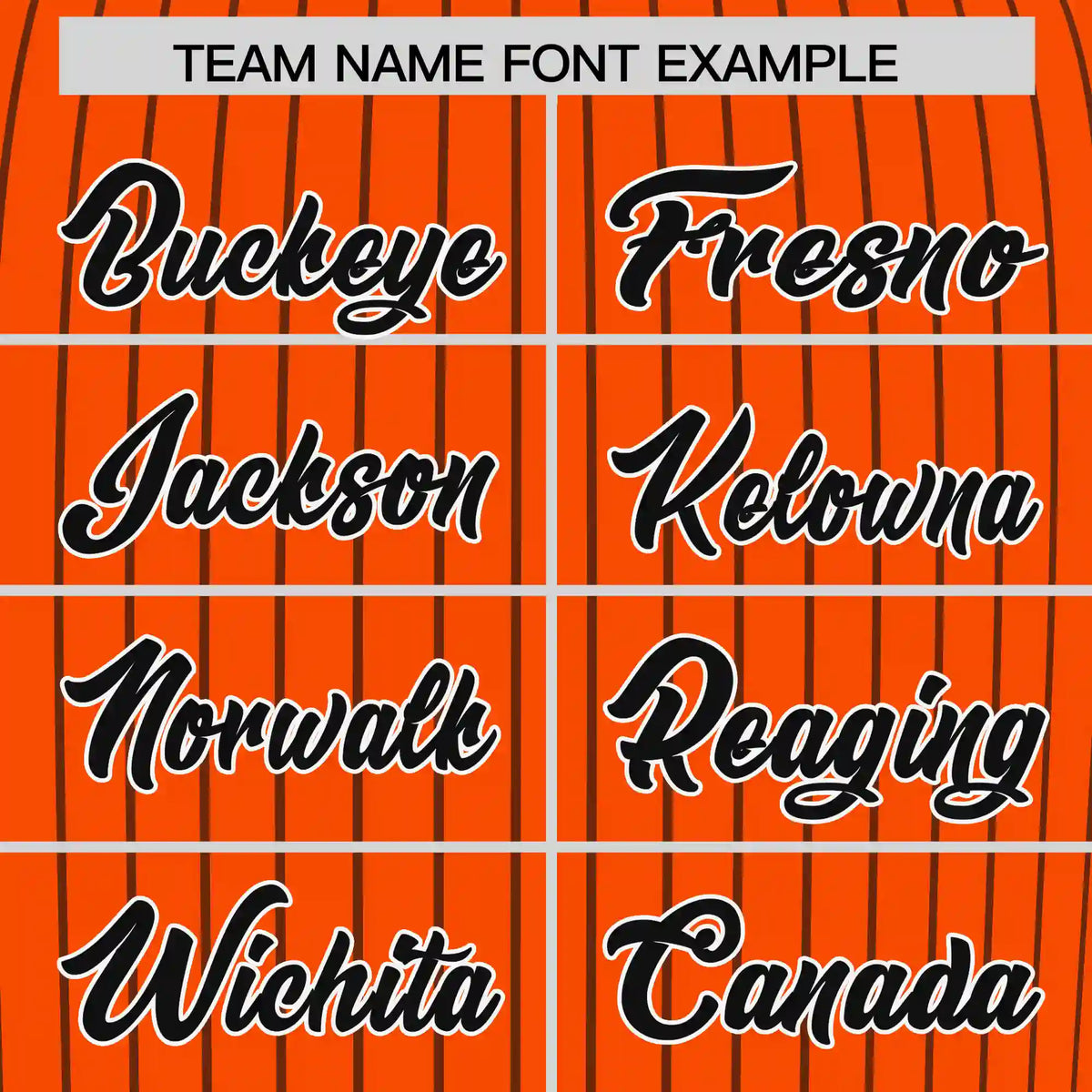 Custom Orange Black-Black Pinstripe Pattern Design Performance T-Shirt