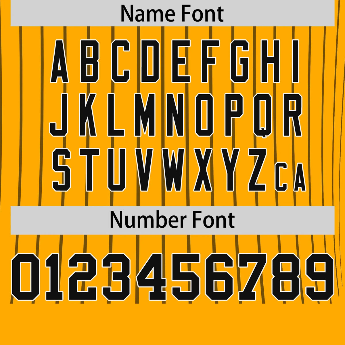 Custom Yellow Black-White Pinstripe Pattern Design Performance T-Shirt