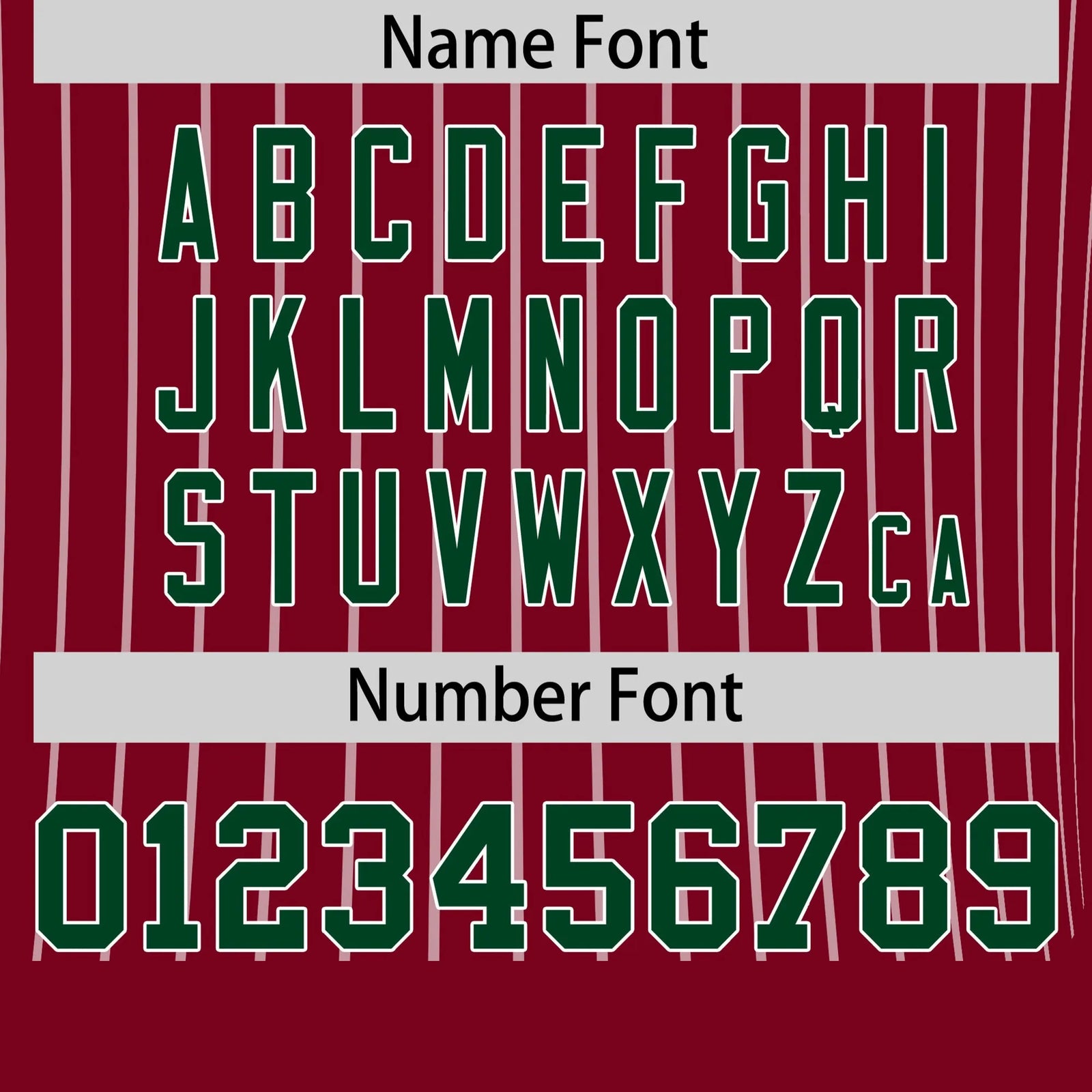 Custom Crimson White-Green Pinstripe Pattern Design Performance T-Shirt