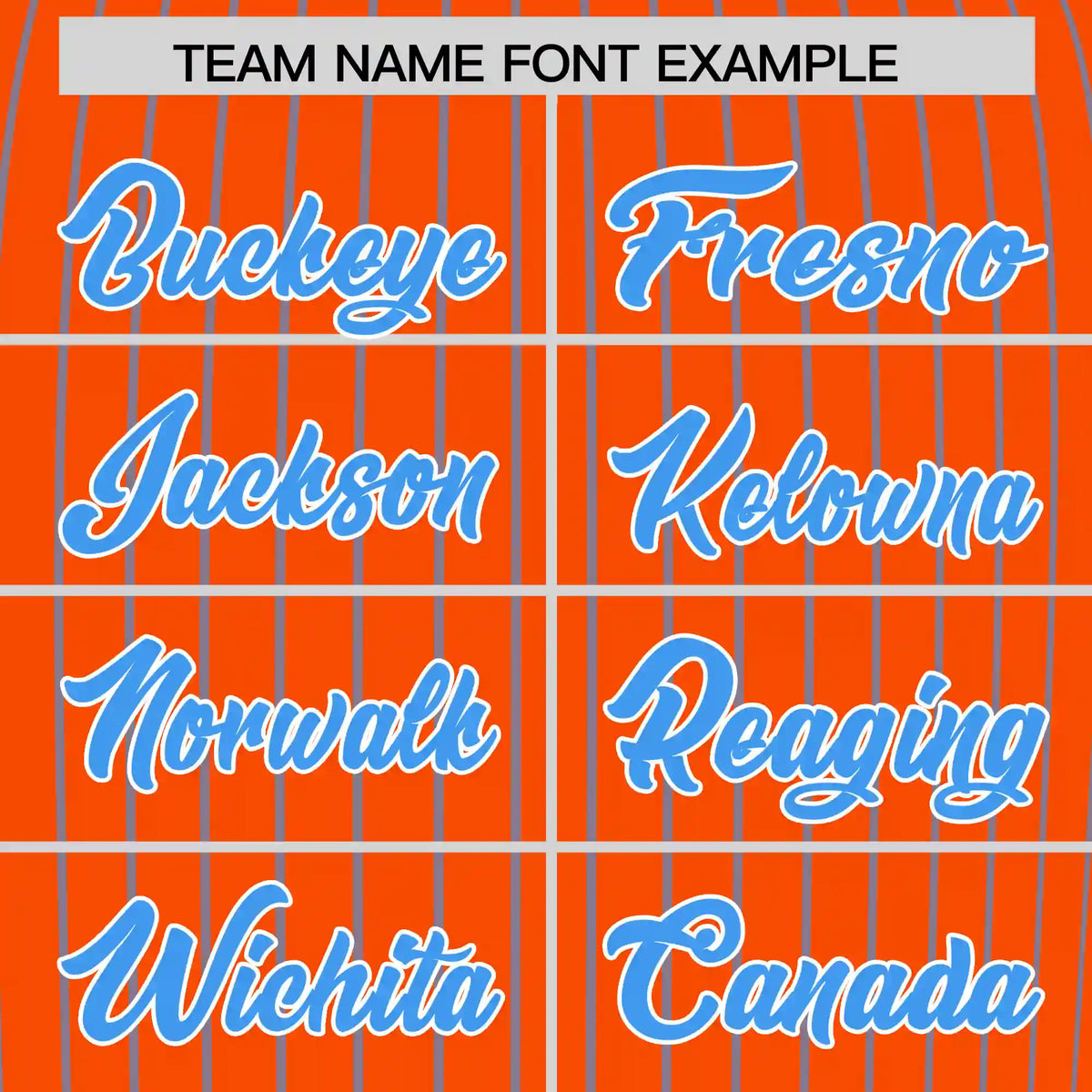 Custom Orange Powder Blue-Powder Blue Pinstripe Pattern Design Performance T-Shirt