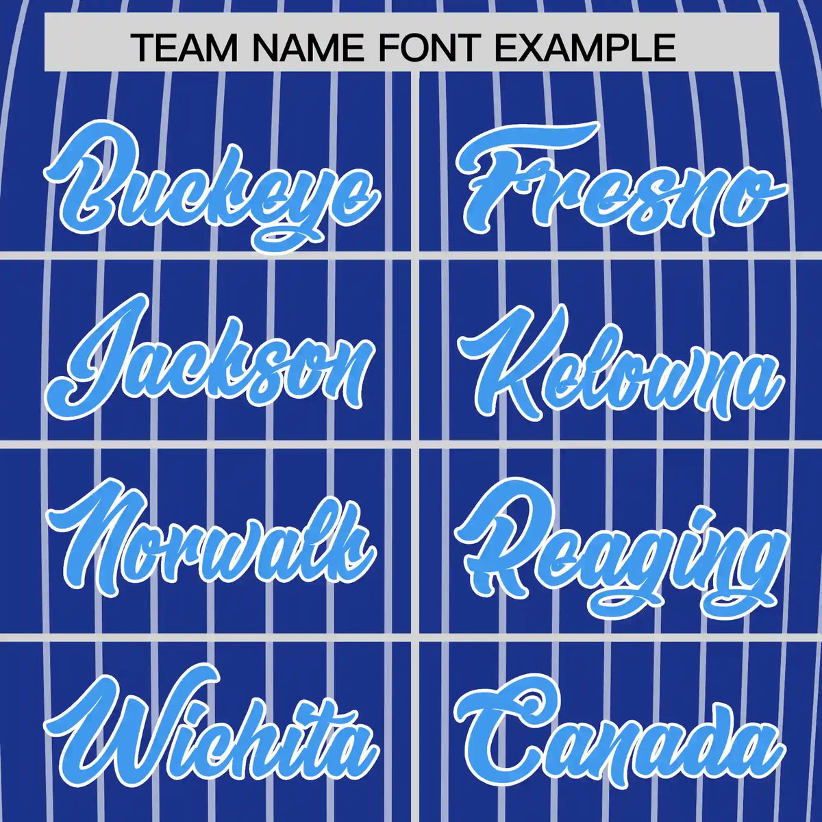 Custom Royal Blue White-Powder Blue Pinstripe Pattern Design Performance T-Shirt