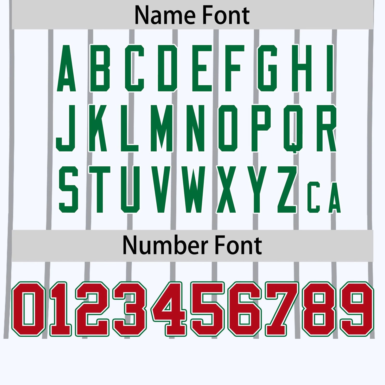 Custom White Gray-Kelly Green Pinstripe Pattern Design Performance T-Shirt