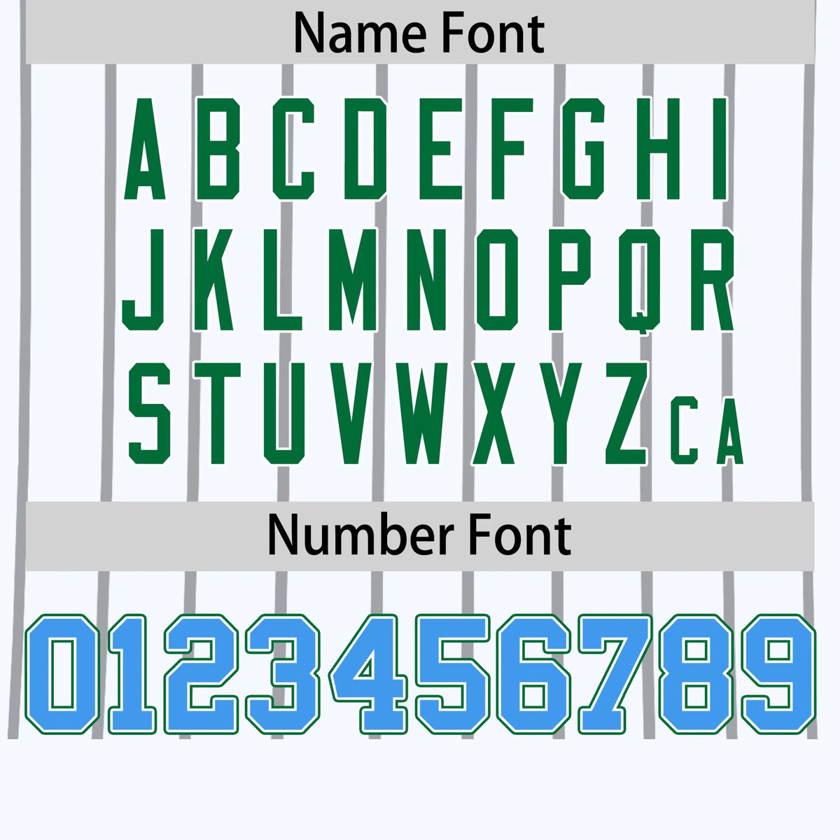 Custom White Gray-Kelly Green Pinstripe Pattern Design Performance T-Shirt