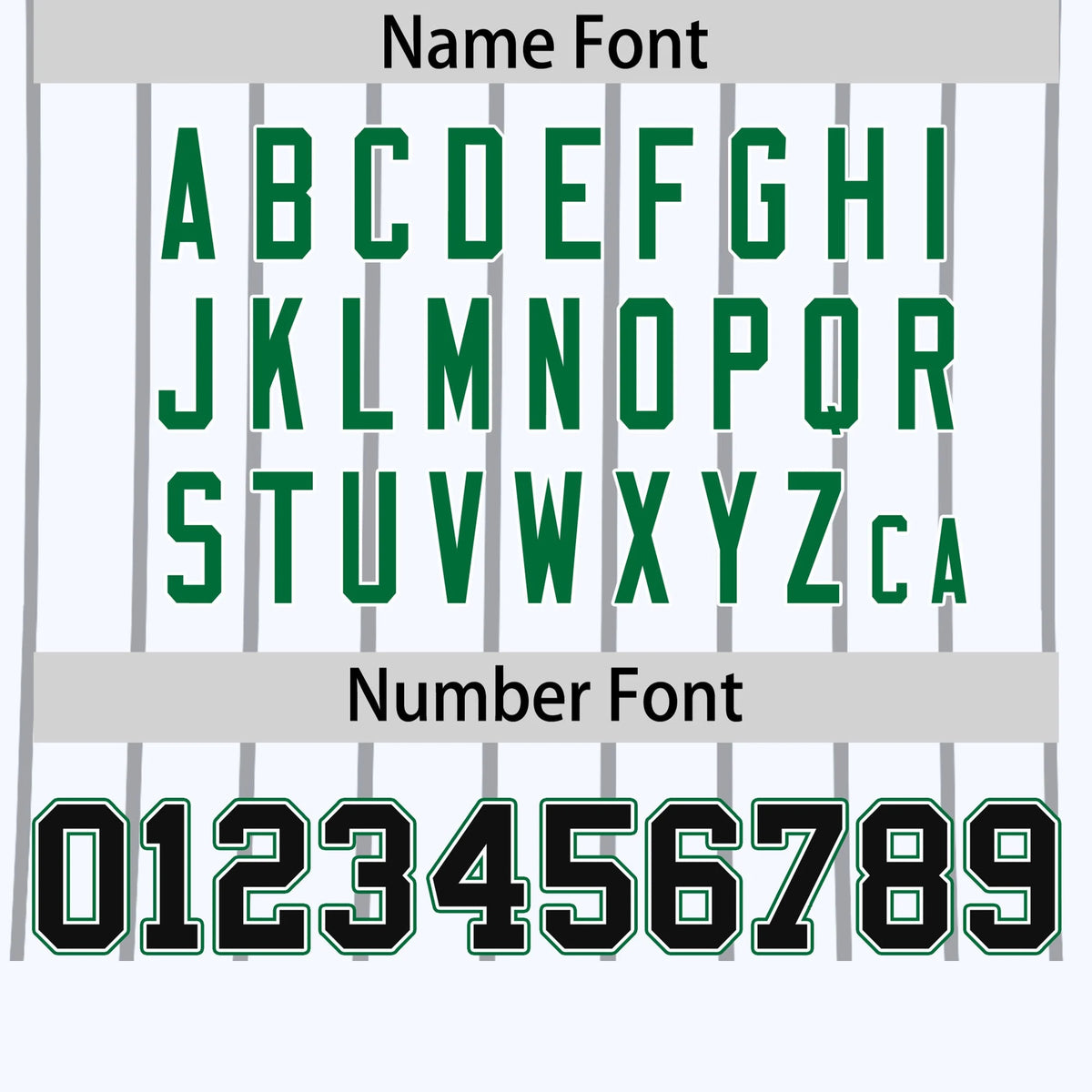 Custom White Gray-Kelly Green Pinstripe Pattern Design Performance T-Shirt